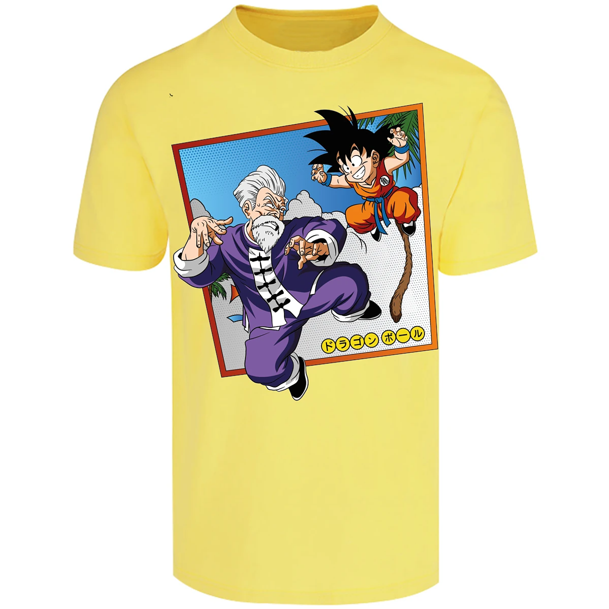 Playera Dragon Ball Goku Vs Jackie Shun para Adulto 14