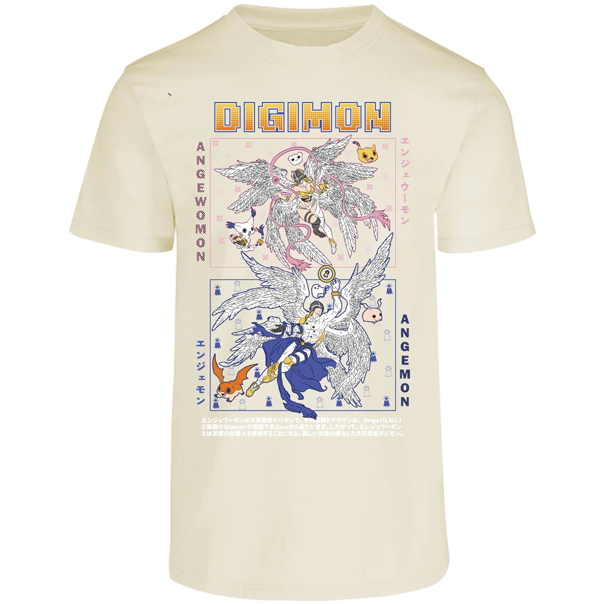 Playera Digimon Angemon Angewomon para Adulto 20