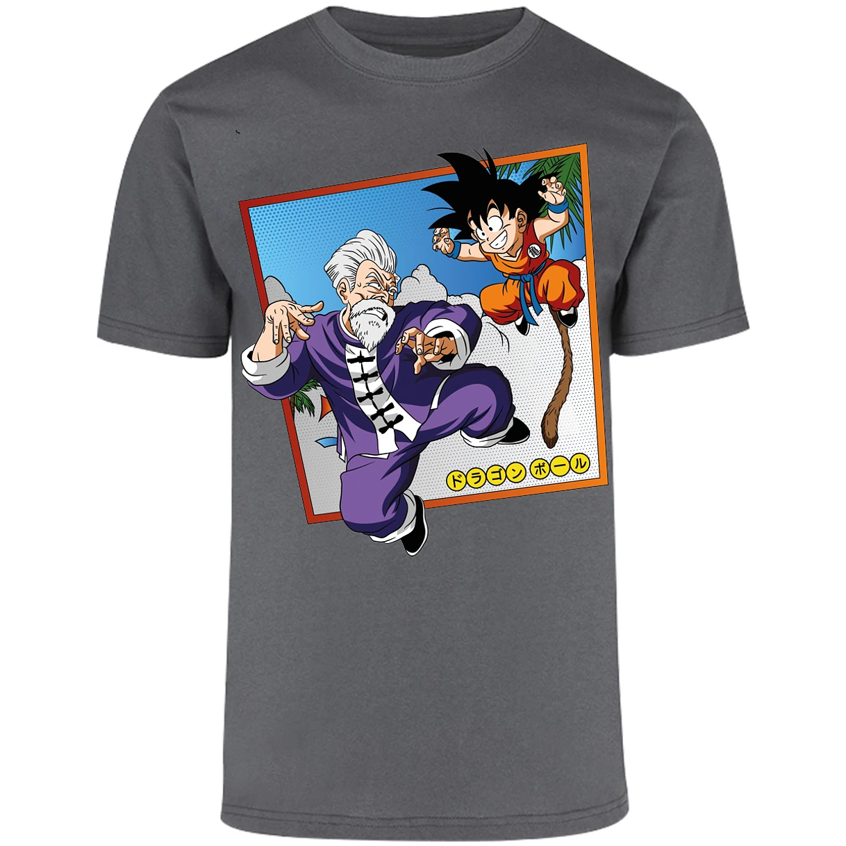Playera Dragon Ball Goku Vs Jackie Shun para Adulto 27