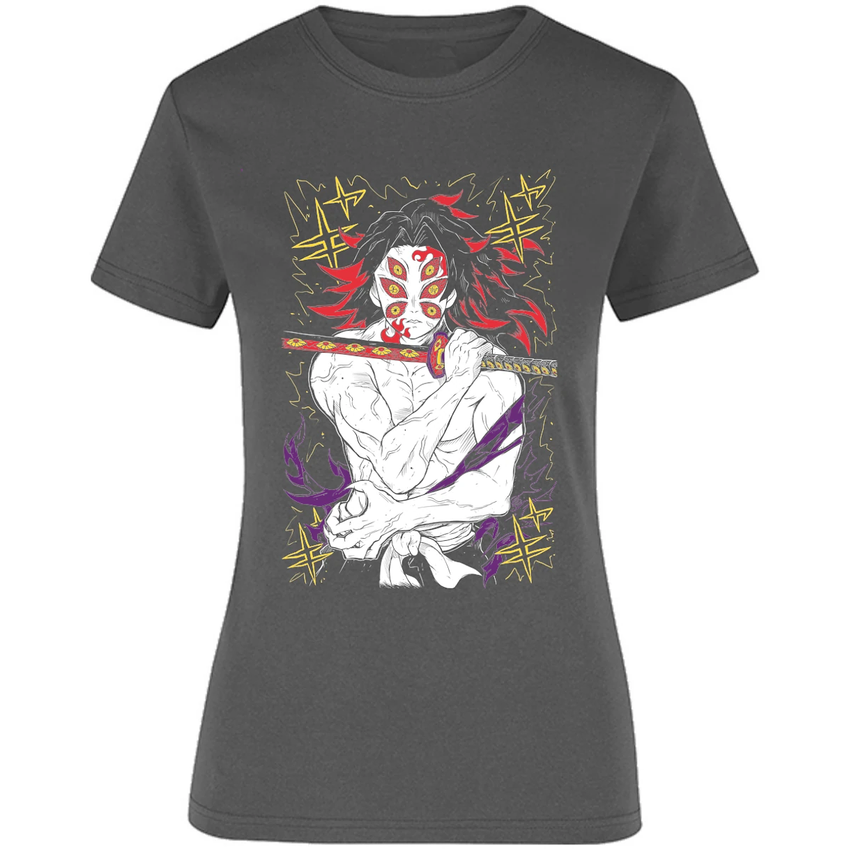Blusa Demon Slayer Kokushibo Kny Blusa para Mujer 5