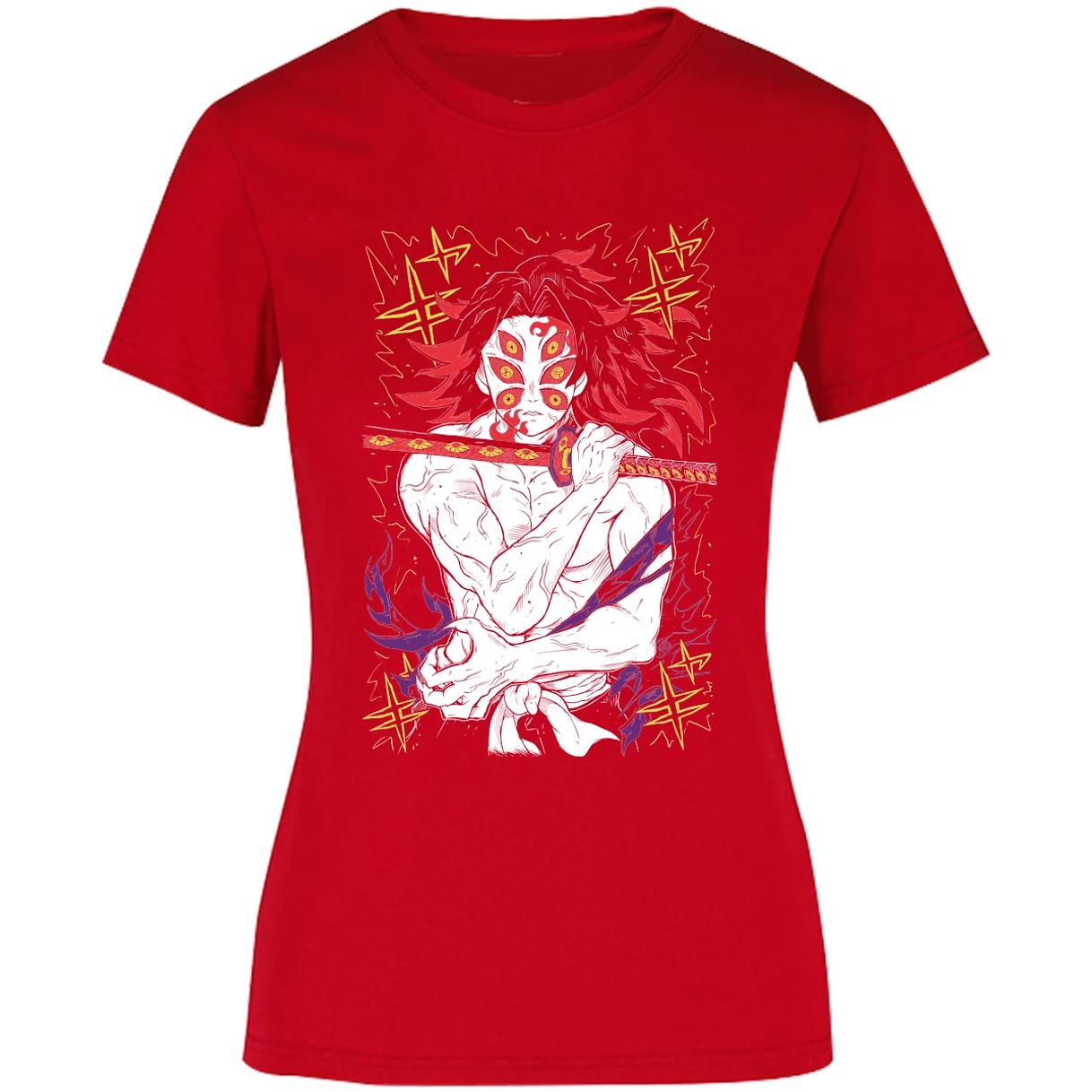 Blusa Demon Slayer Kokushibo Kny Blusa para Mujer 15