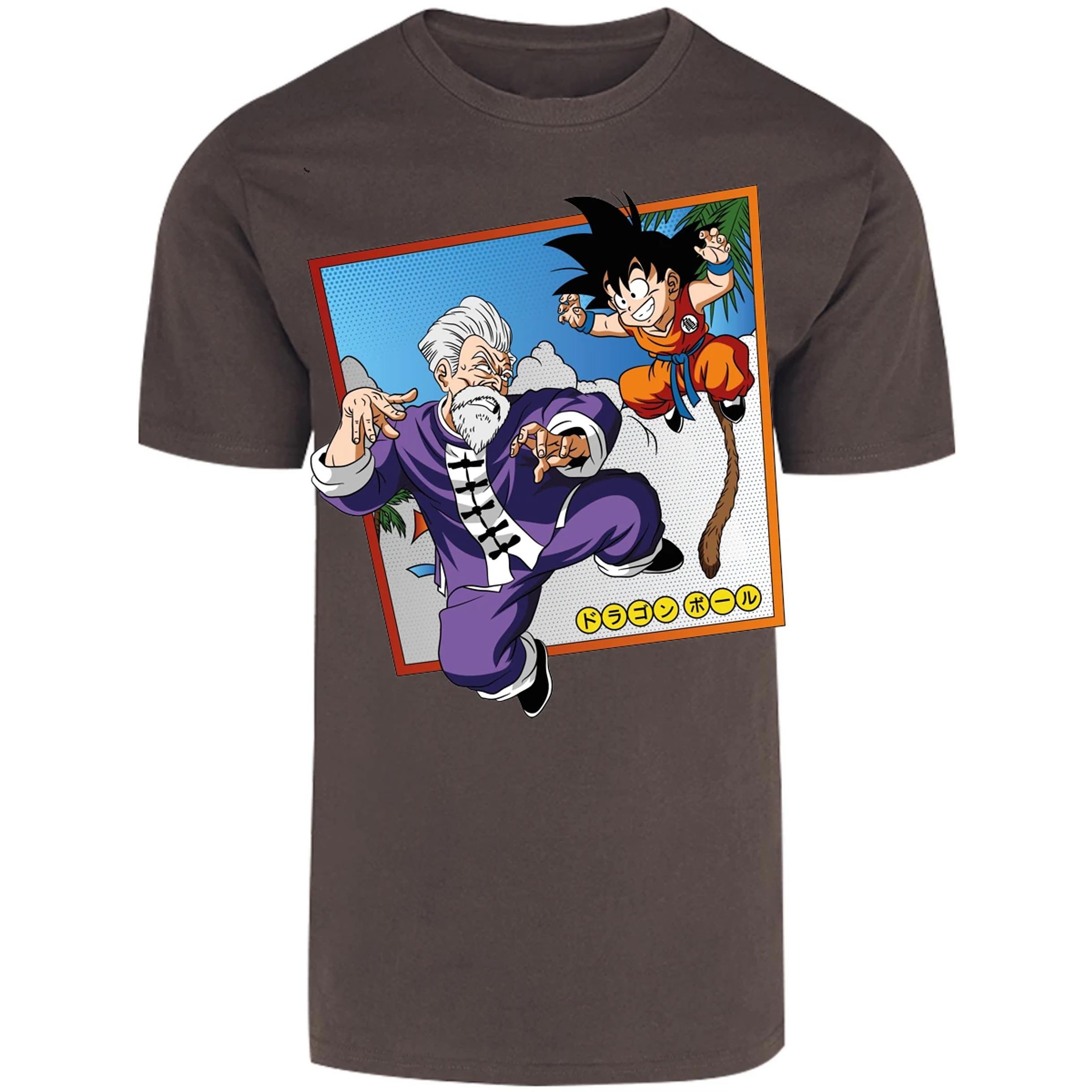 Playera Dragon Ball Goku Vs Jackie Shun para Adulto 3