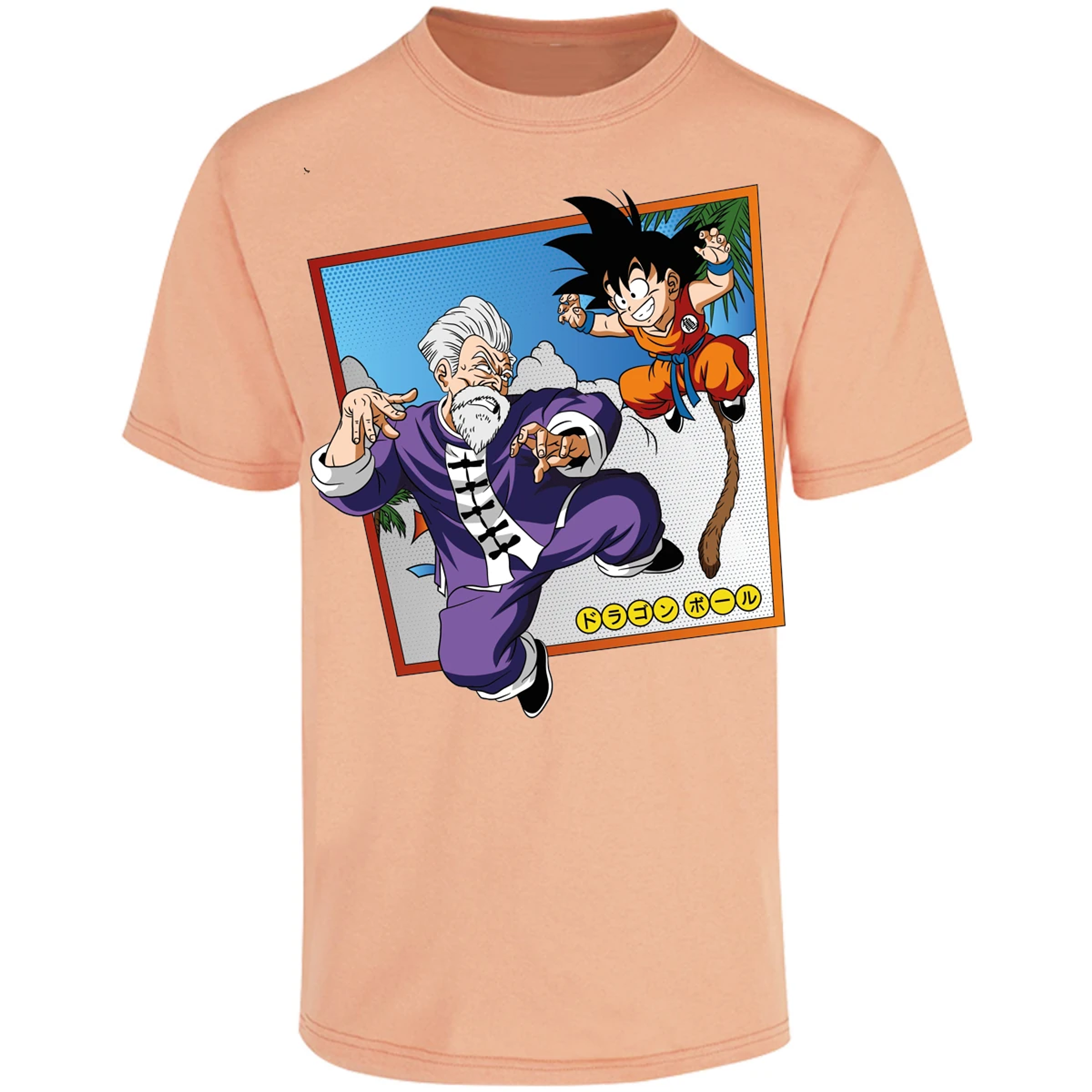 Playera Dragon Ball Goku Vs Jackie Shun para Adulto 4
