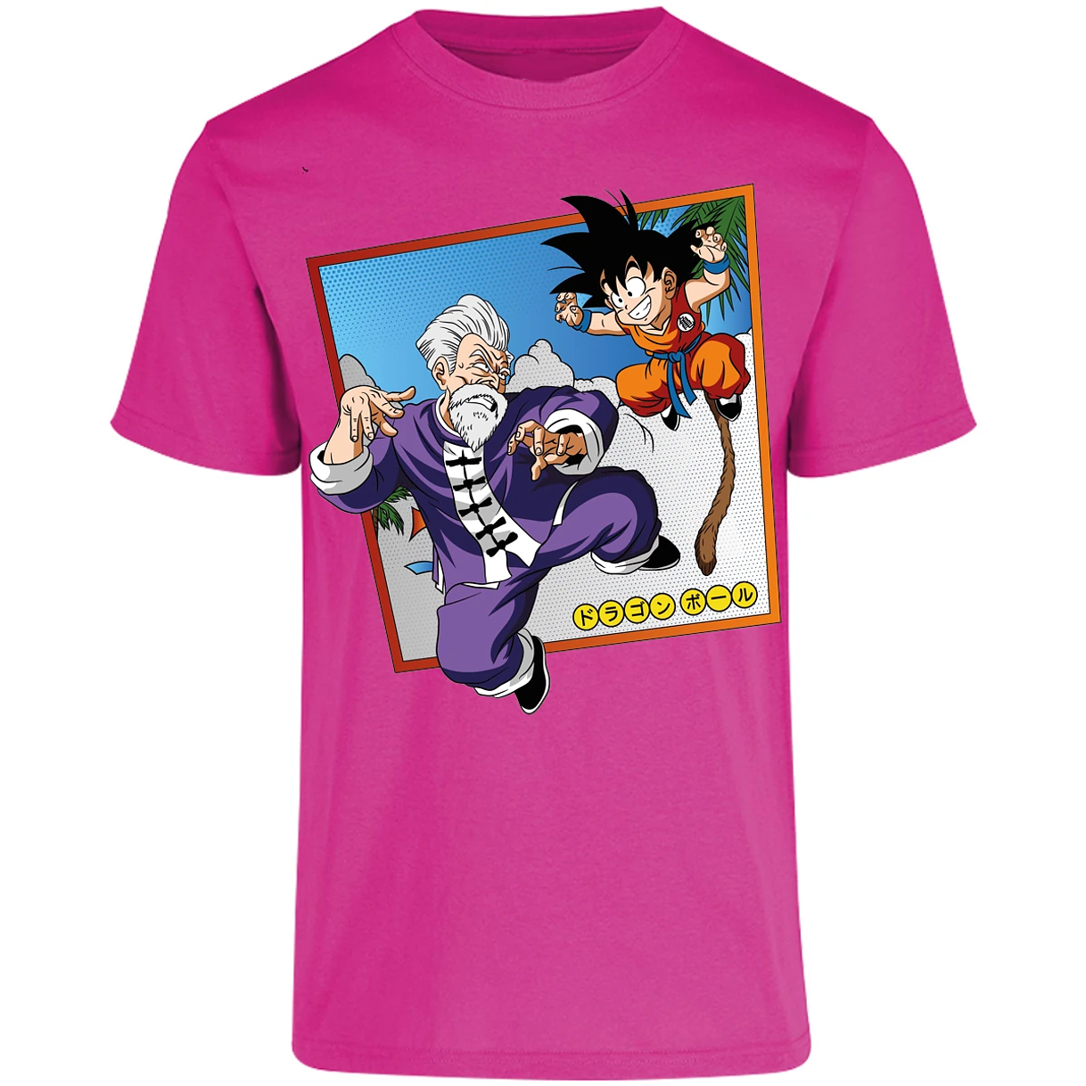 Playera Dragon Ball Goku Vs Jackie Shun para Adulto 19