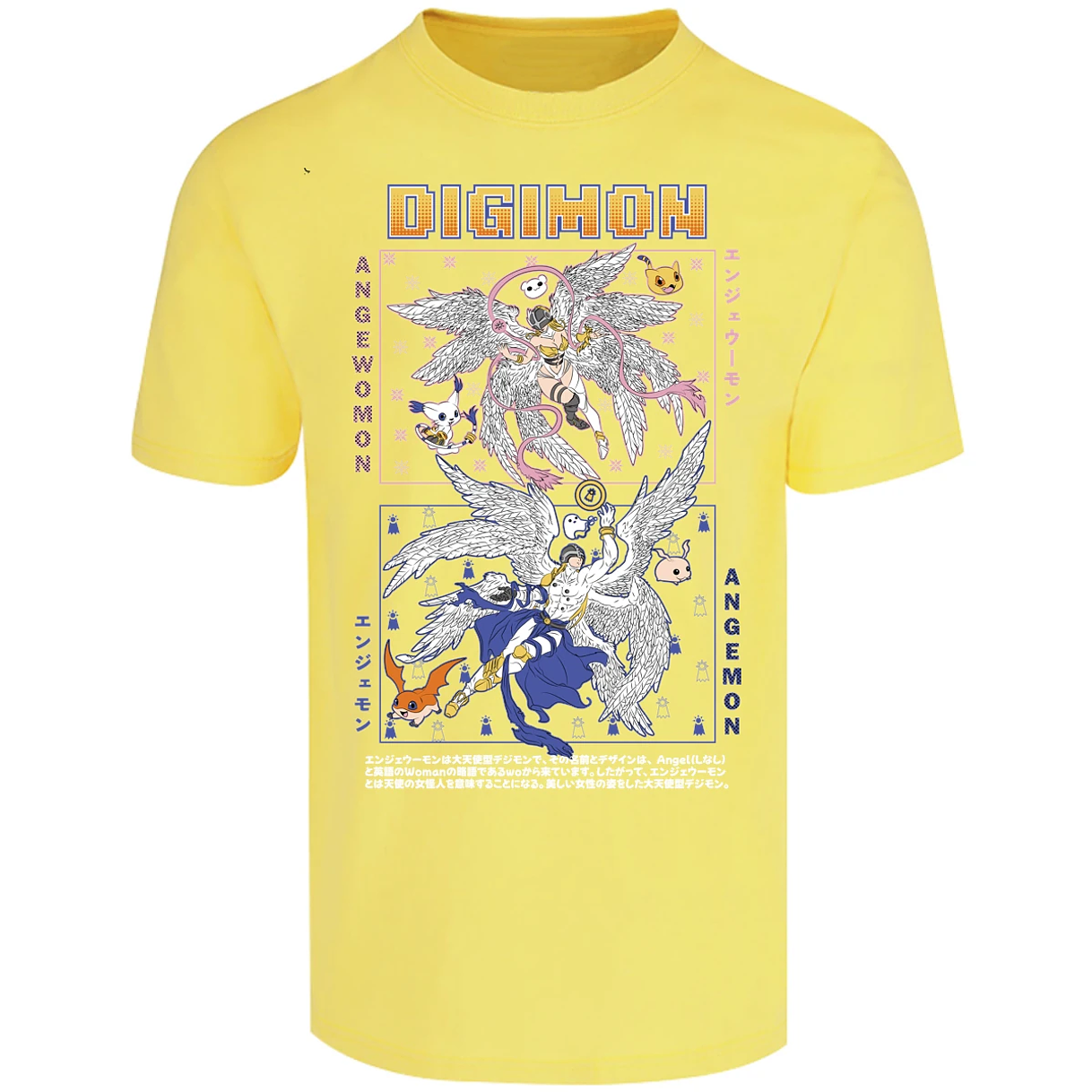 Playera Digimon Angemon Angewomon para Adulto 3