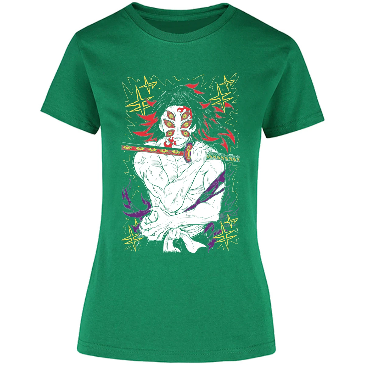 Blusa Demon Slayer Kokushibo Kny Blusa para Mujer 14