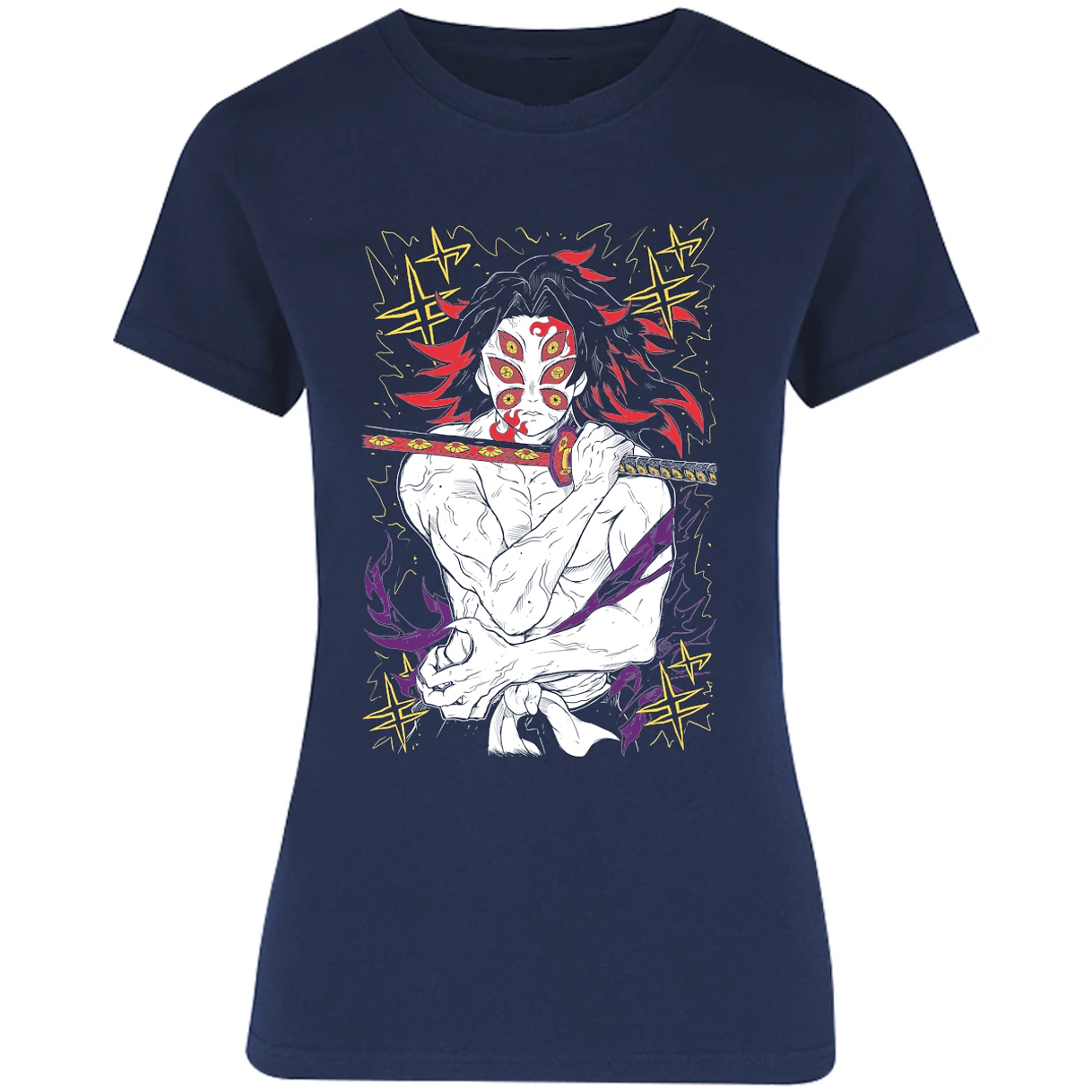 Blusa Demon Slayer Kokushibo Kny Blusa para Mujer 3