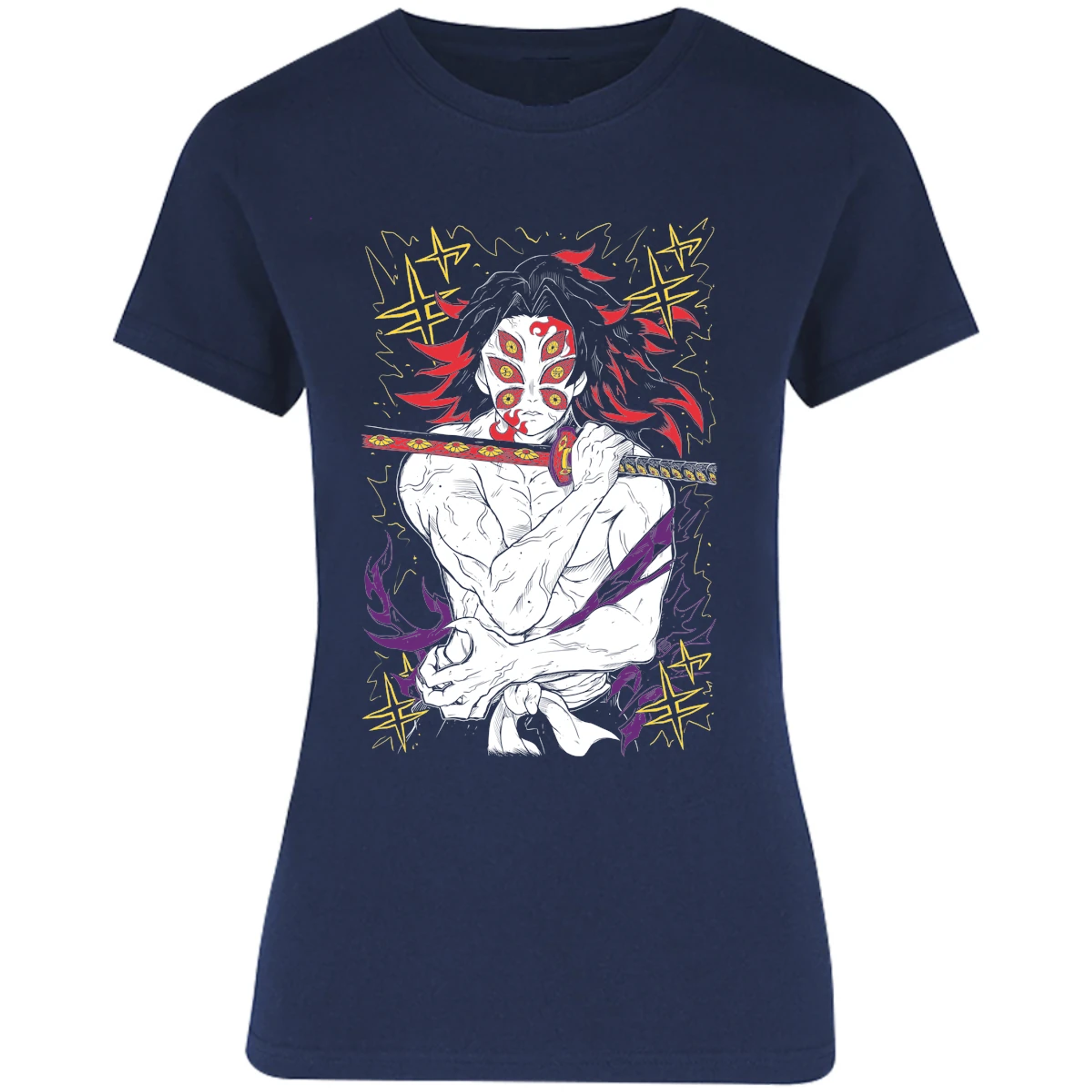Blusa Demon Slayer Kokushibo Kny Blusa para Mujer 3