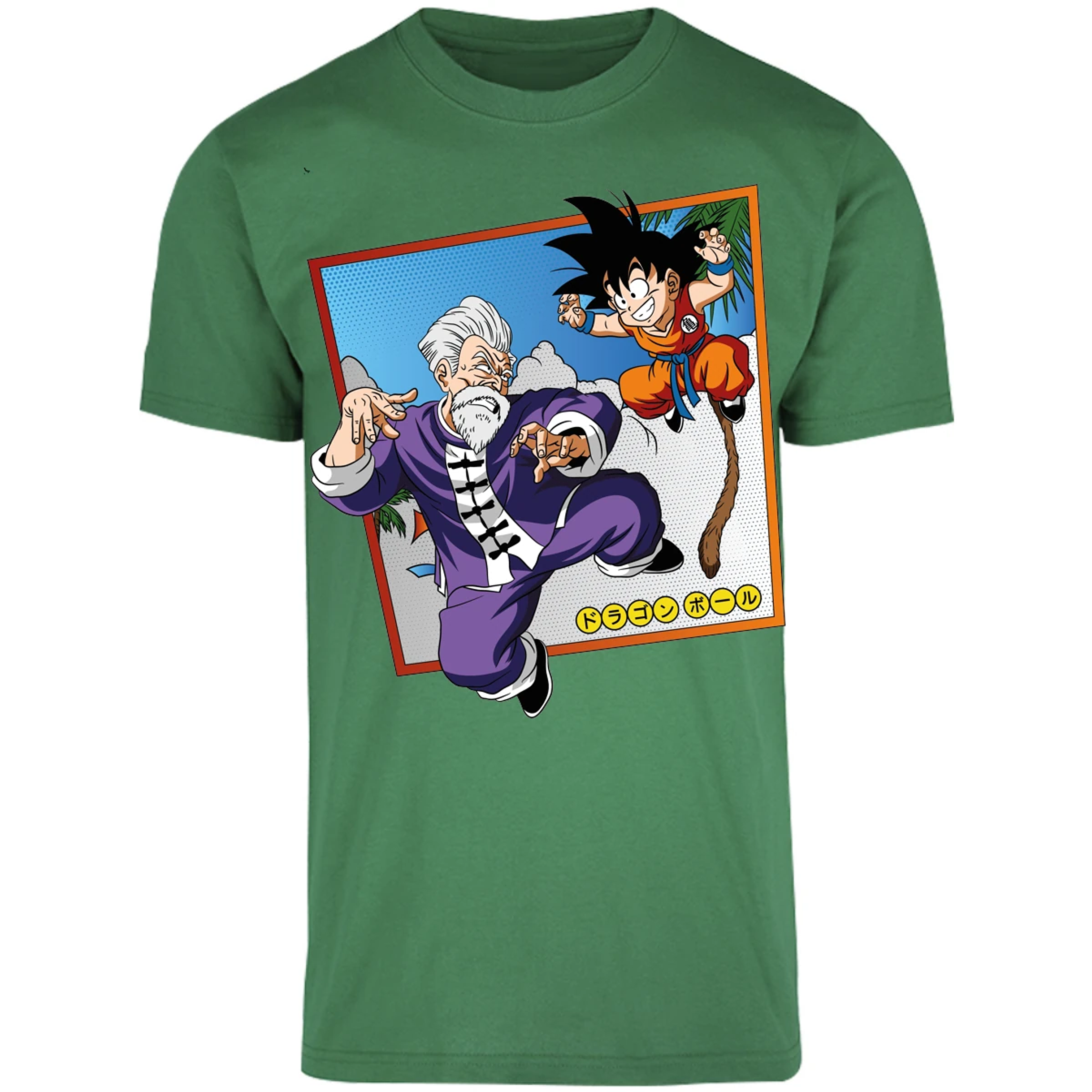 Playera Dragon Ball Goku Vs Jackie Shun para Adulto 13