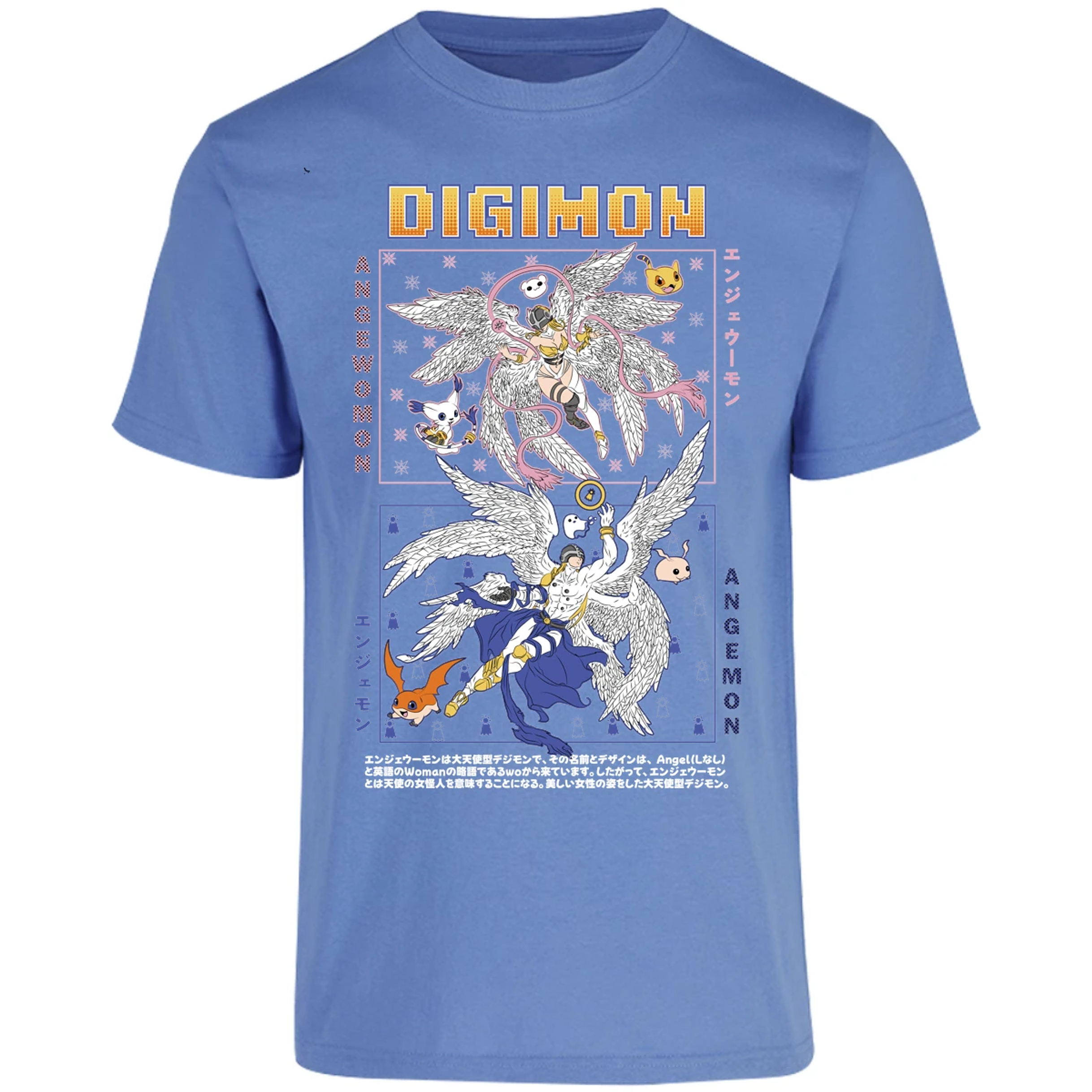 Playera Digimon Angemon Angewomon para Adulto 6