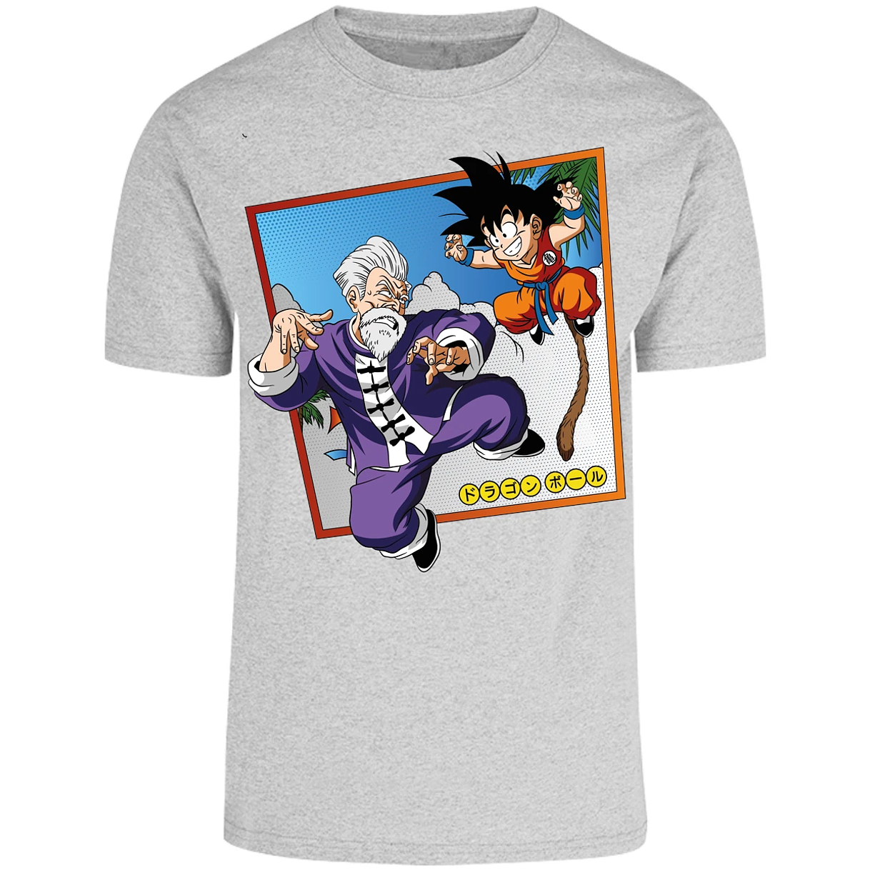 Playera Dragon Ball Goku Vs Jackie Shun para Adulto 25