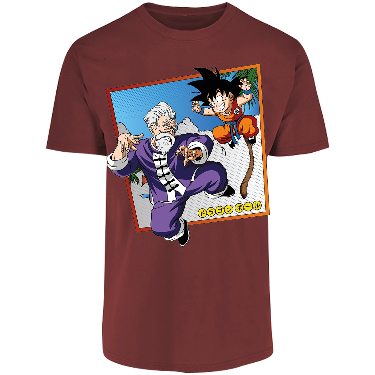 Playera Dragon Ball Goku Vs Jackie Shun para Adulto 8