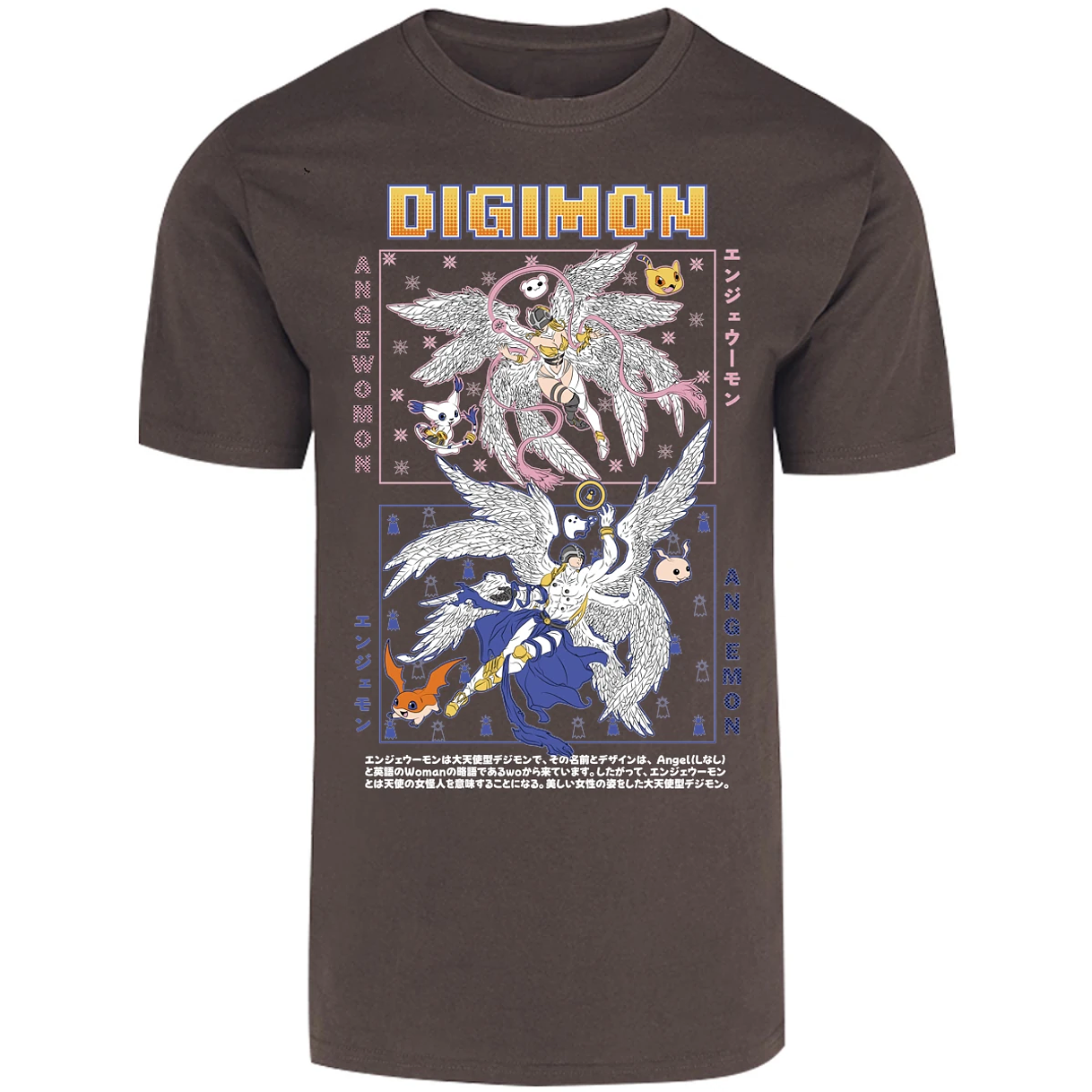 Playera Digimon Angemon Angewomon para Adulto 23