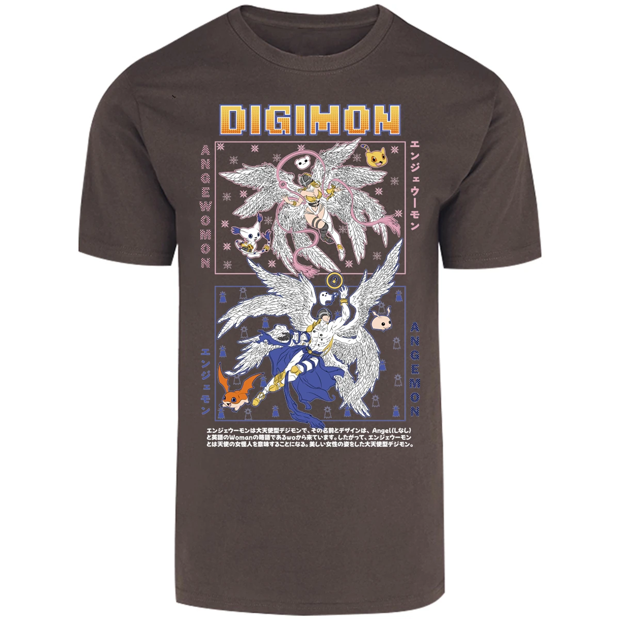 Playera Digimon Angemon Angewomon para Adulto 23