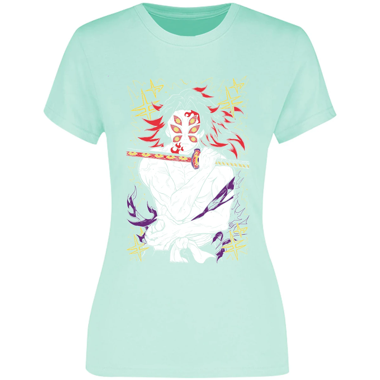 Blusa Demon Slayer Kokushibo Kny Blusa para Mujer 12