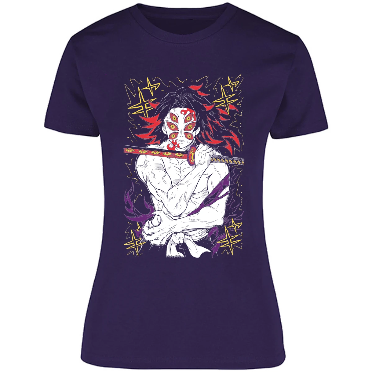 Blusa Demon Slayer Kokushibo Kny Blusa para Mujer 13