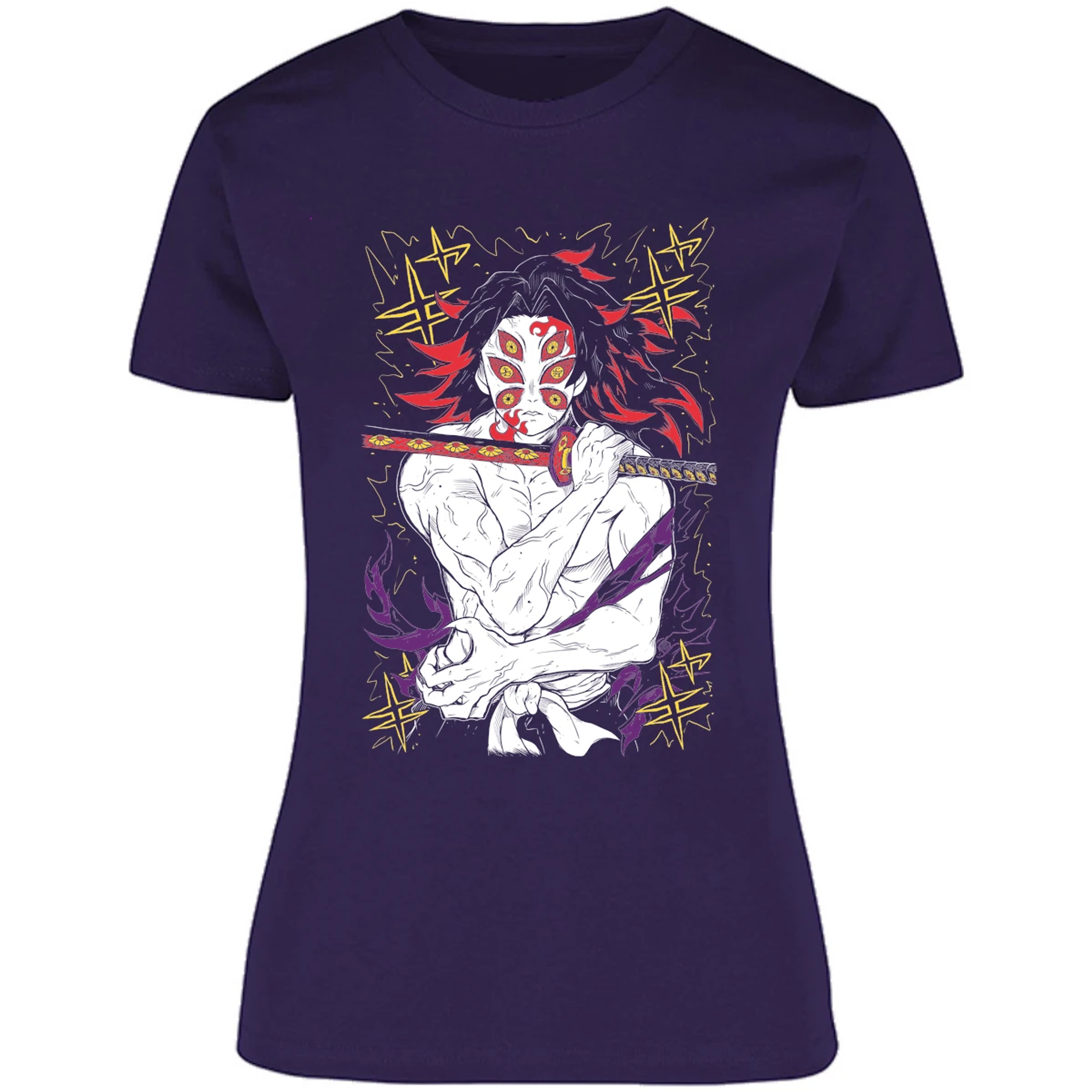 Blusa Demon Slayer Kokushibo Kny Blusa para Mujer 13