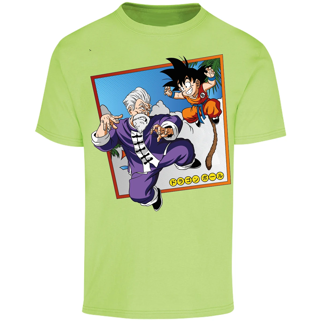 Playera Dragon Ball Goku Vs Jackie Shun para Adulto 16