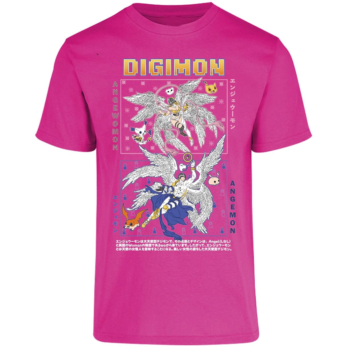 Playera Digimon Angemon Angewomon para Adulto 22