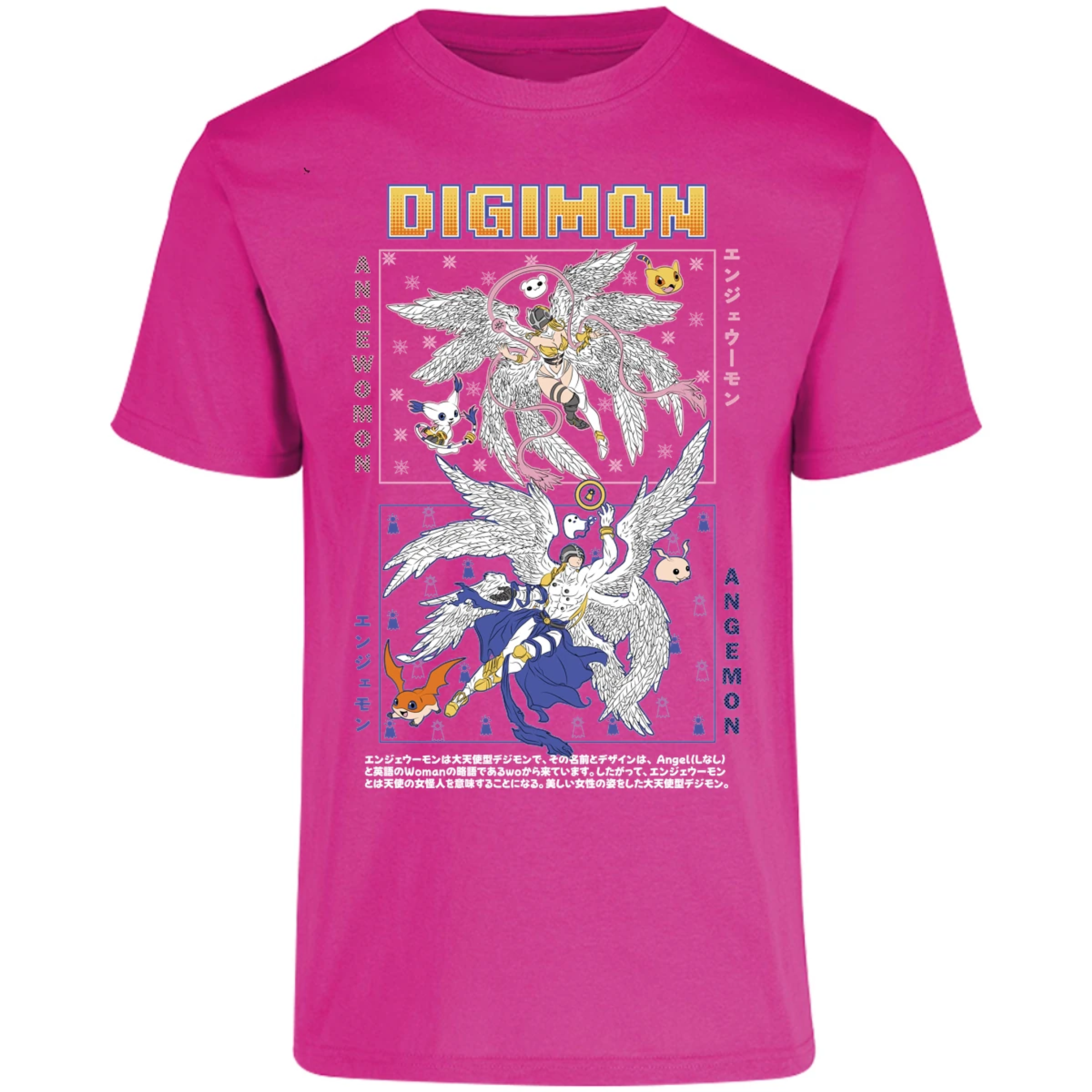 Playera Digimon Angemon Angewomon para Adulto 22