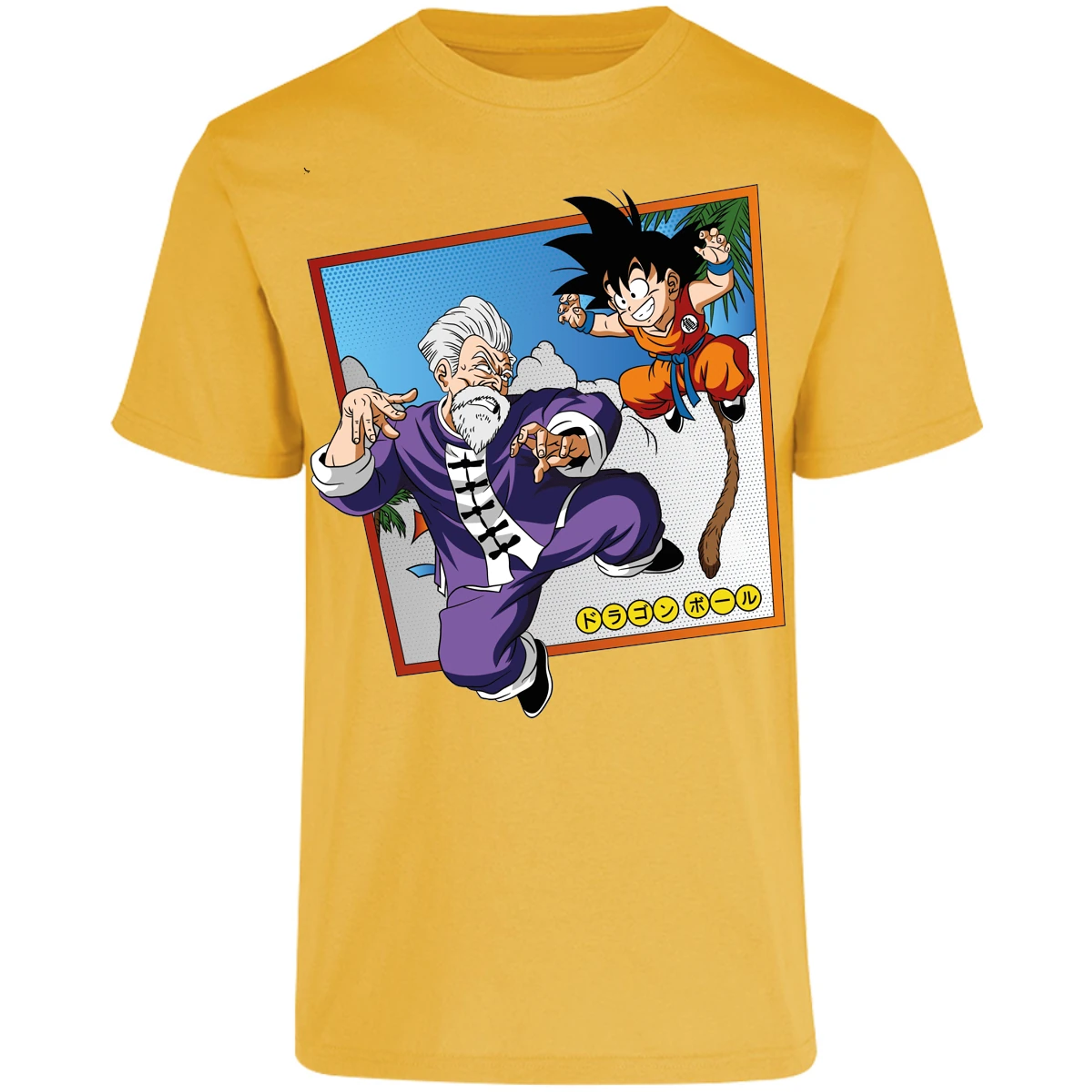 Playera Dragon Ball Goku Vs Jackie Shun para Adulto 10
