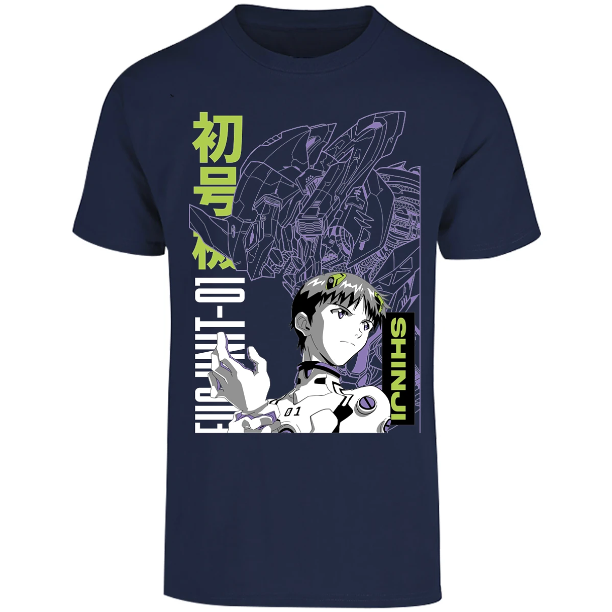 Playera Evangelion Shinji para Adulto 9
