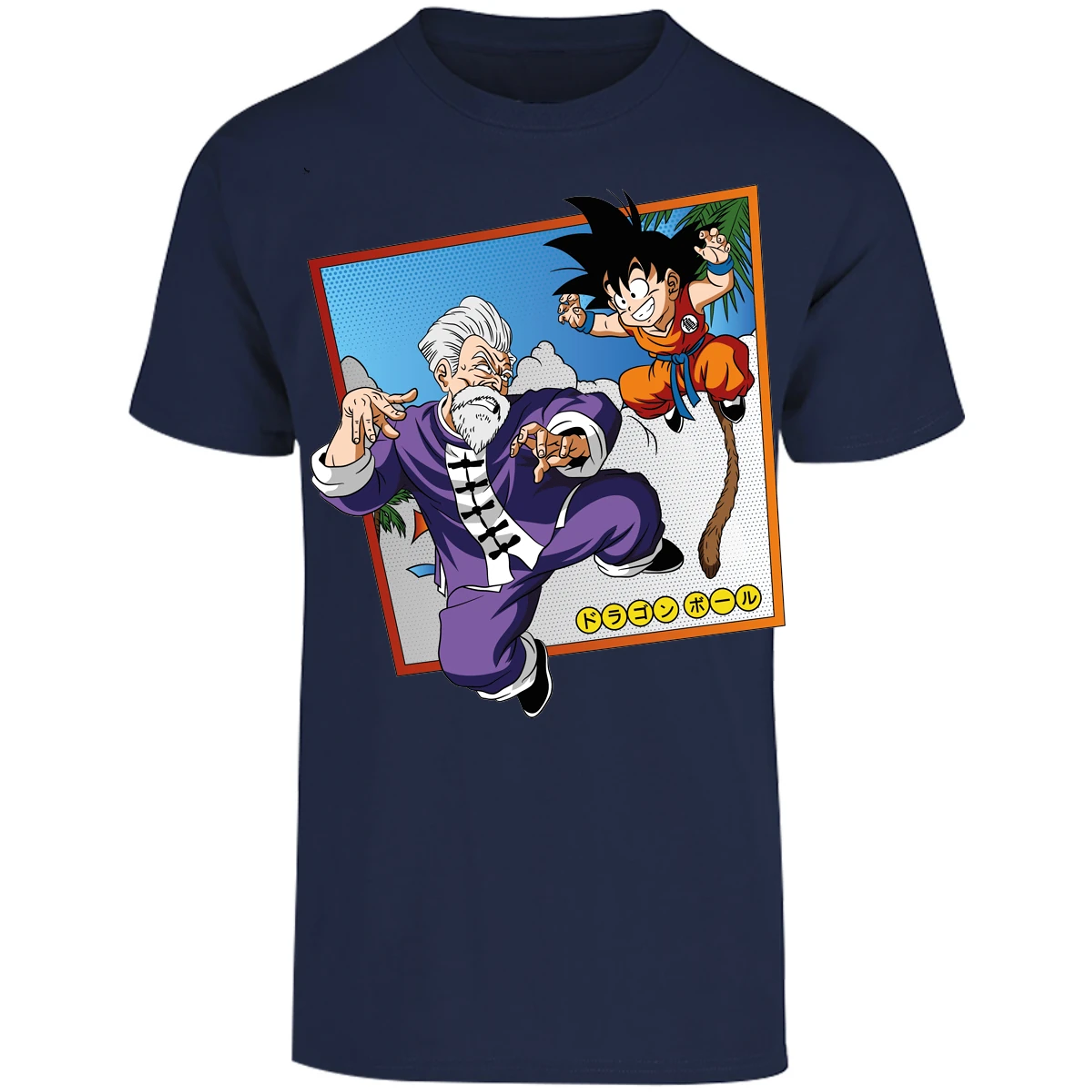 Playera Dragon Ball Goku Vs Jackie Shun para Adulto 20