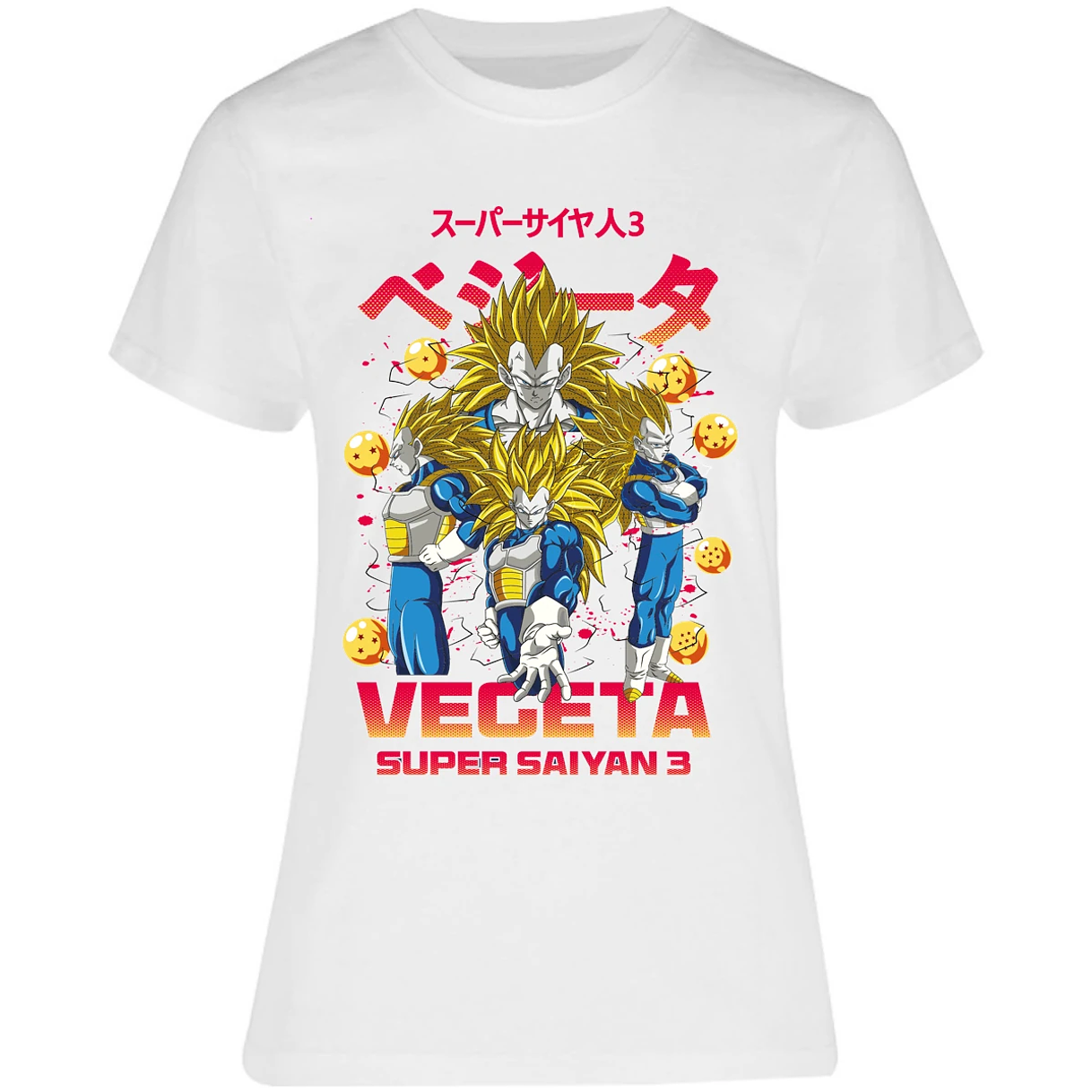 Blusa Dragon Ball Vegeta Super Saiyan 3 Blusa para Mujer 5