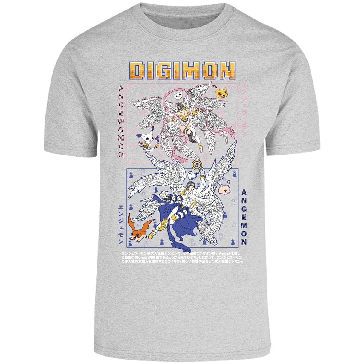 Playera Digimon Angemon Angewomon para Adulto 29