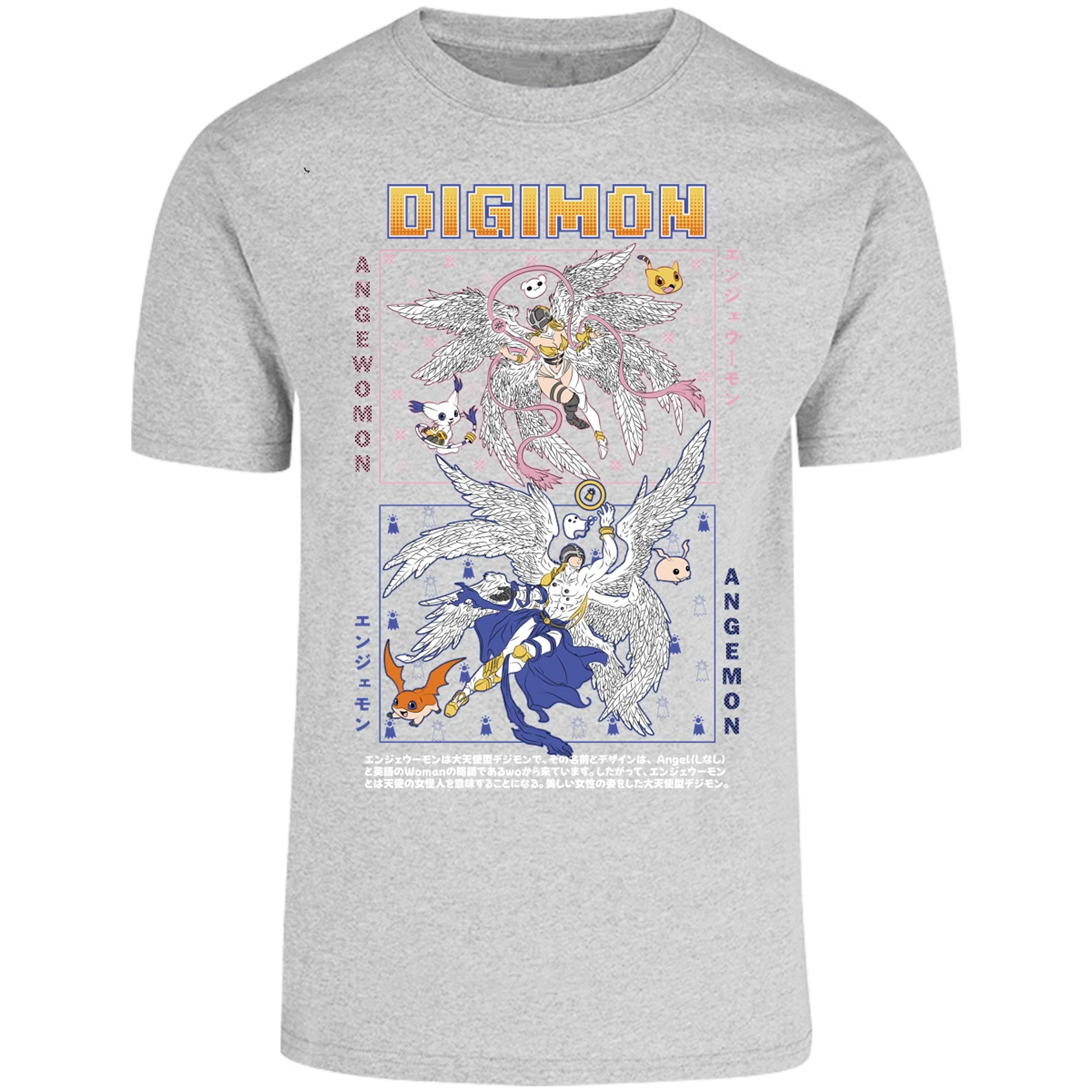 Playera Digimon Angemon Angewomon para Adulto 29