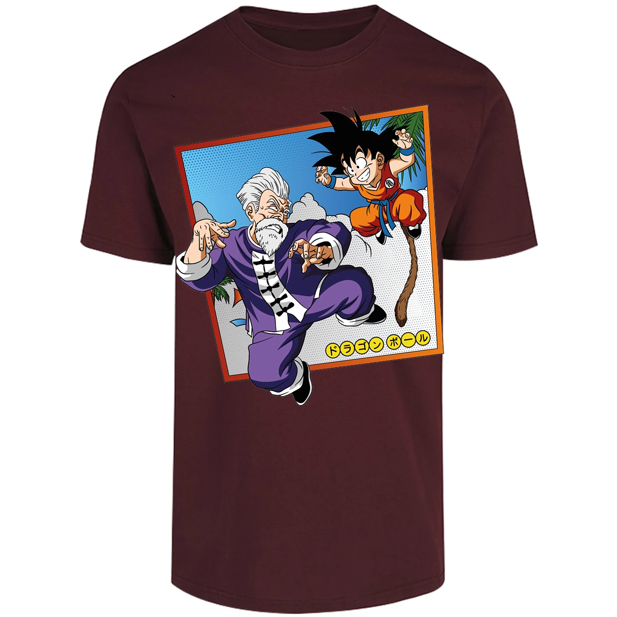 Playera Dragon Ball Goku Vs Jackie Shun para Adulto 17