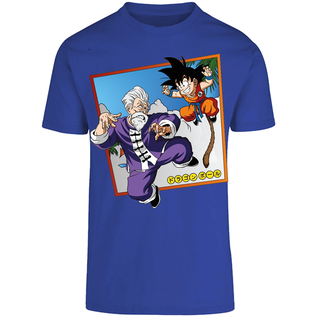 Playera Dragon Ball Goku Vs Jackie Shun para Adulto 7
