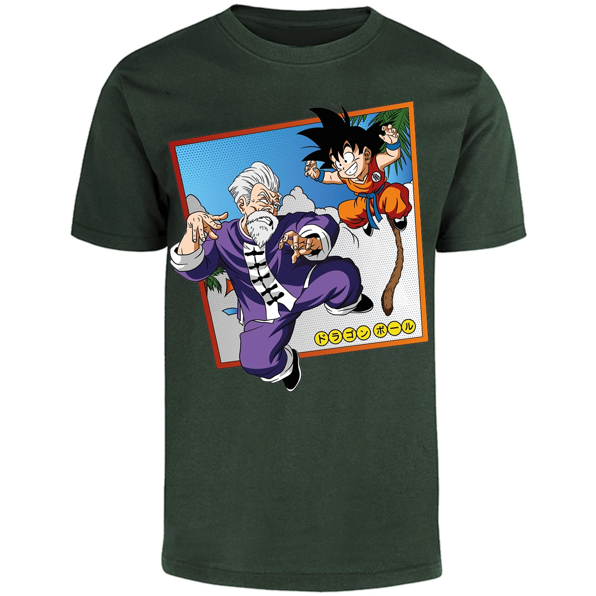 Playera Dragon Ball Goku Vs Jackie Shun para Adulto 11