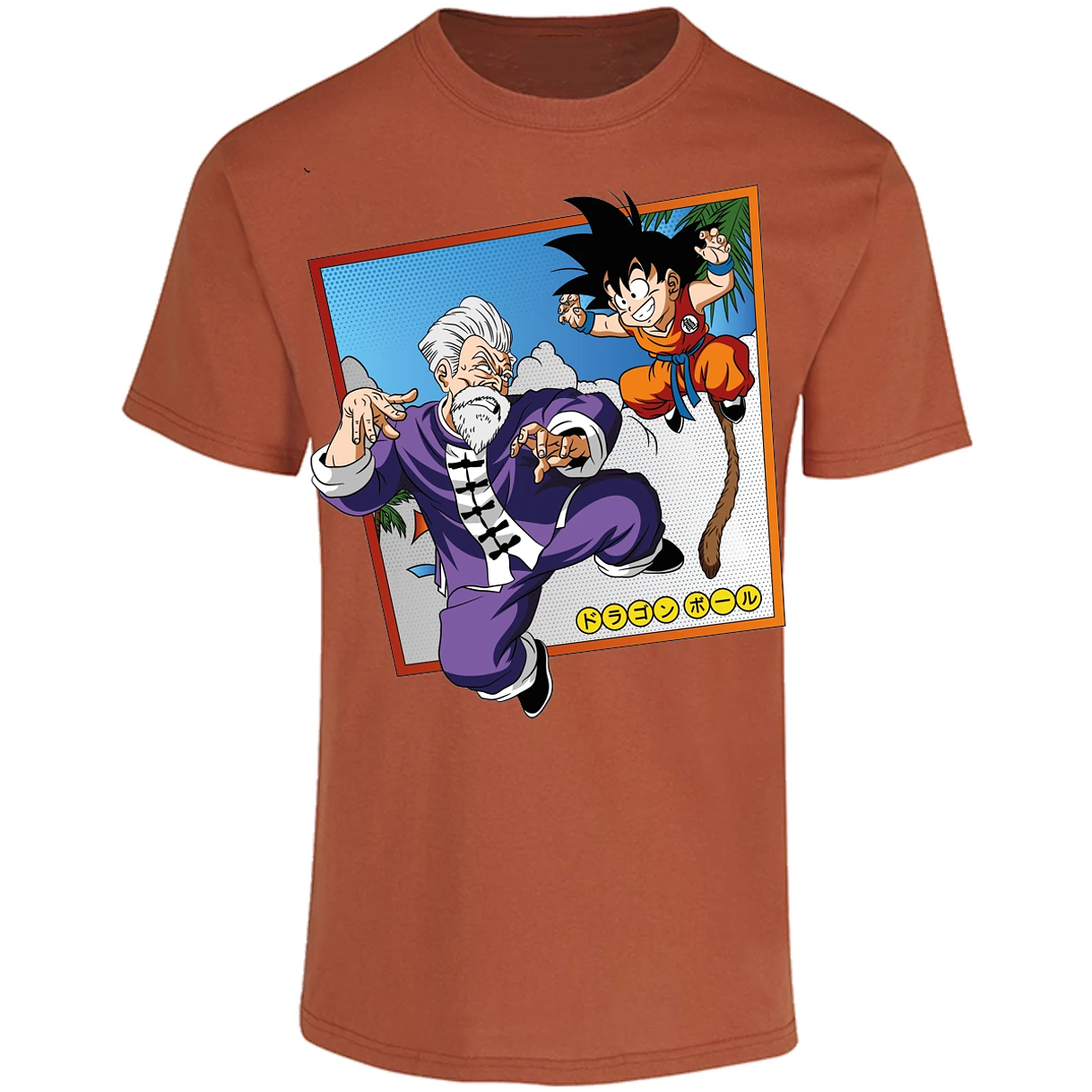 Playera Dragon Ball Goku Vs Jackie Shun para Adulto 12