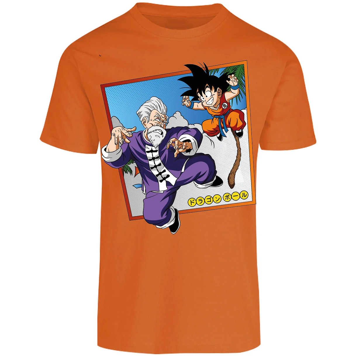 Playera Dragon Ball Goku Vs Jackie Shun para Adulto 28