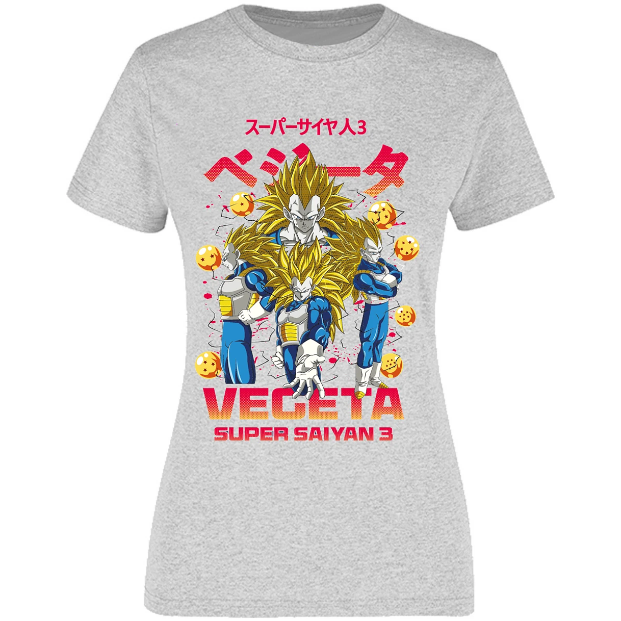 Blusa Dragon Ball Vegeta Super Saiyan 3 Blusa para Mujer 12