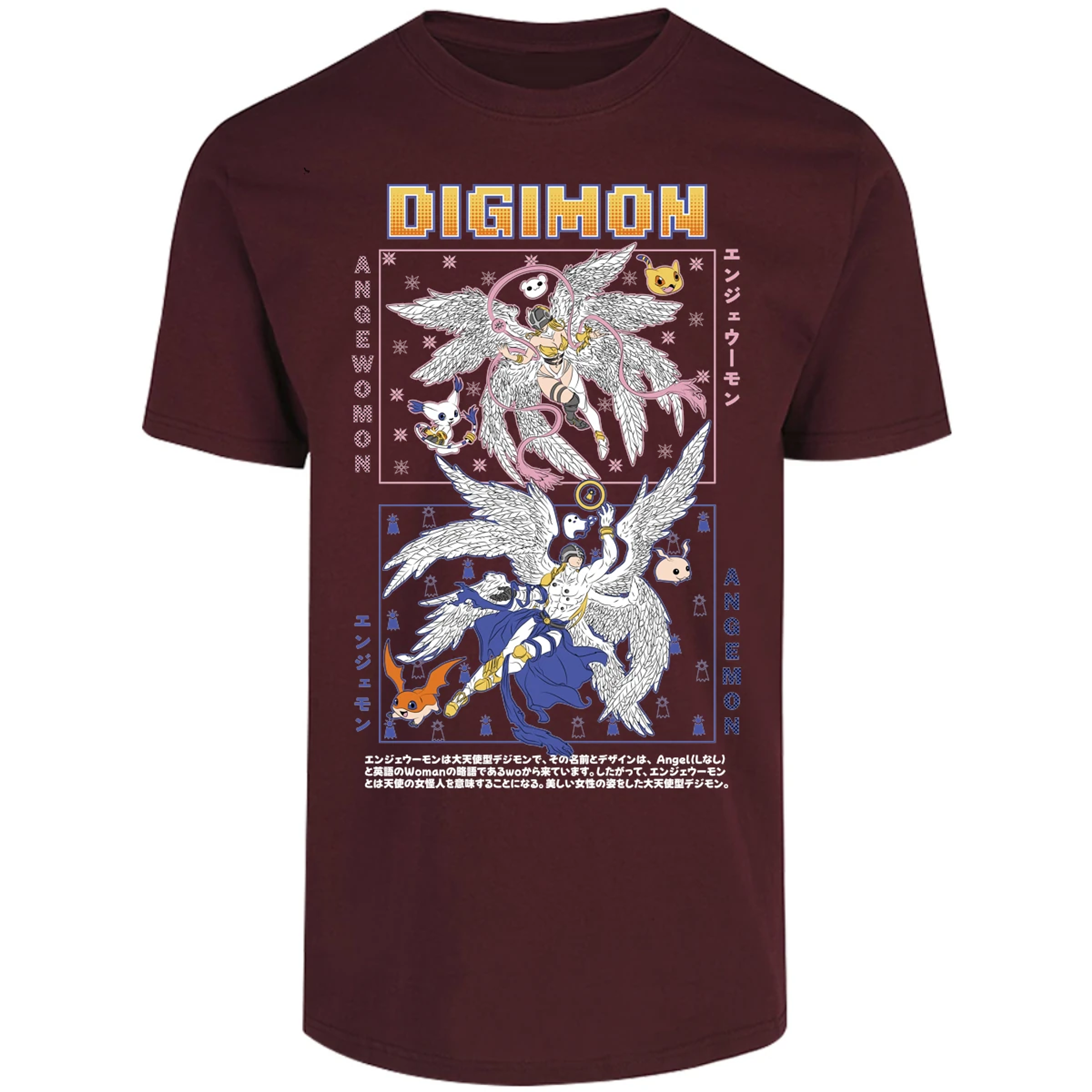 Playera Digimon Angemon Angewomon para Adulto 4