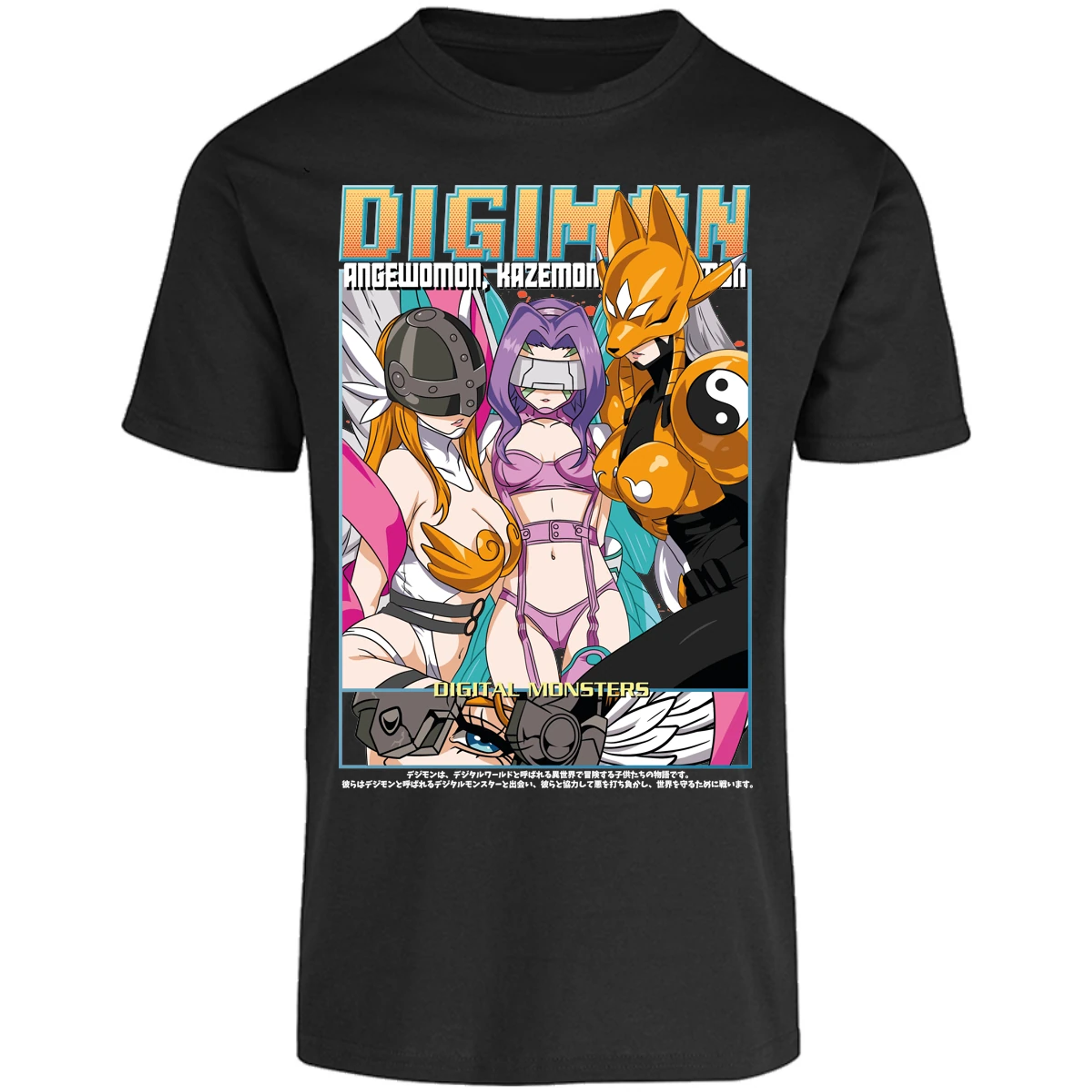 Playera Digimon Digiwaifus para Adulto 18