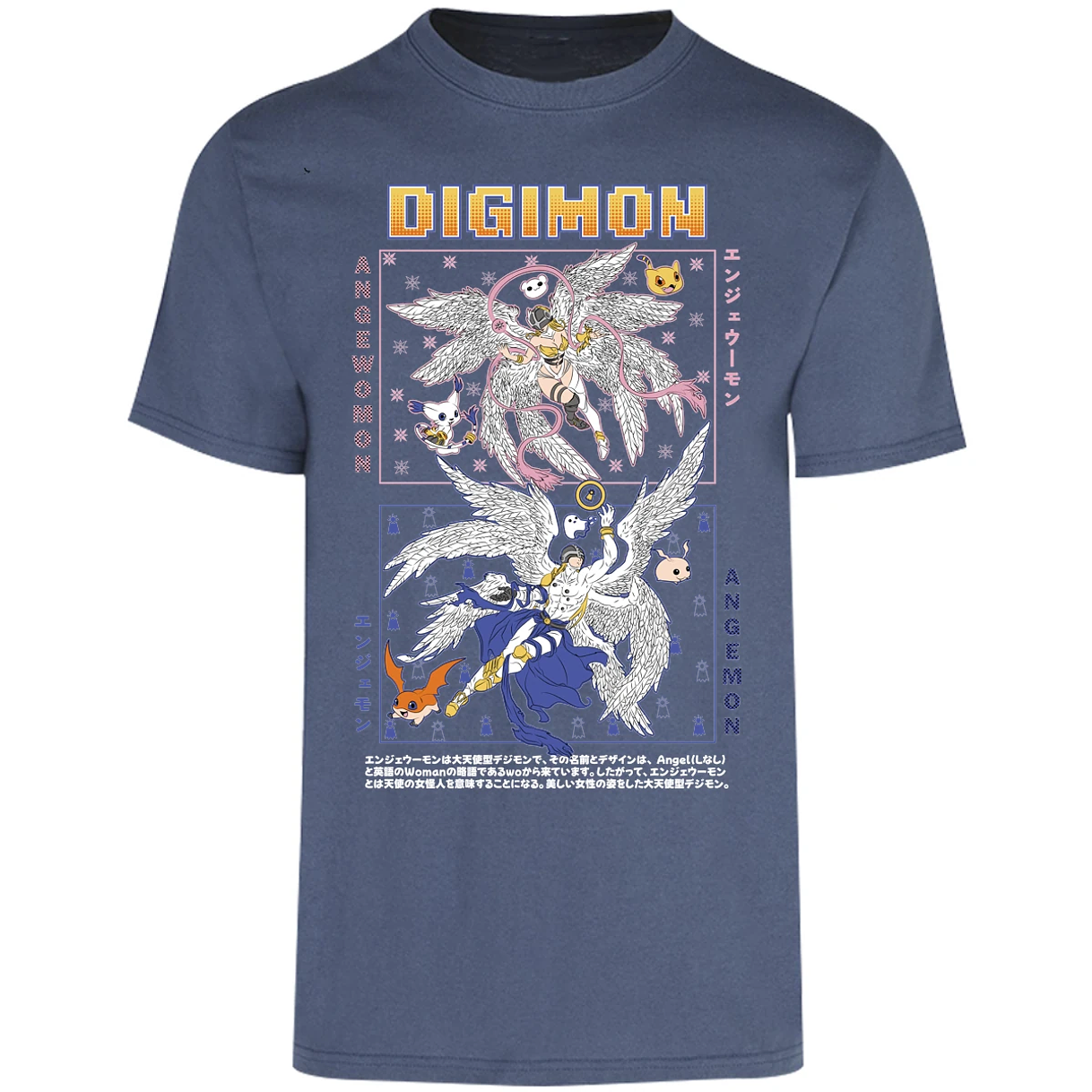 Playera Digimon Angemon Angewomon para Adulto 2