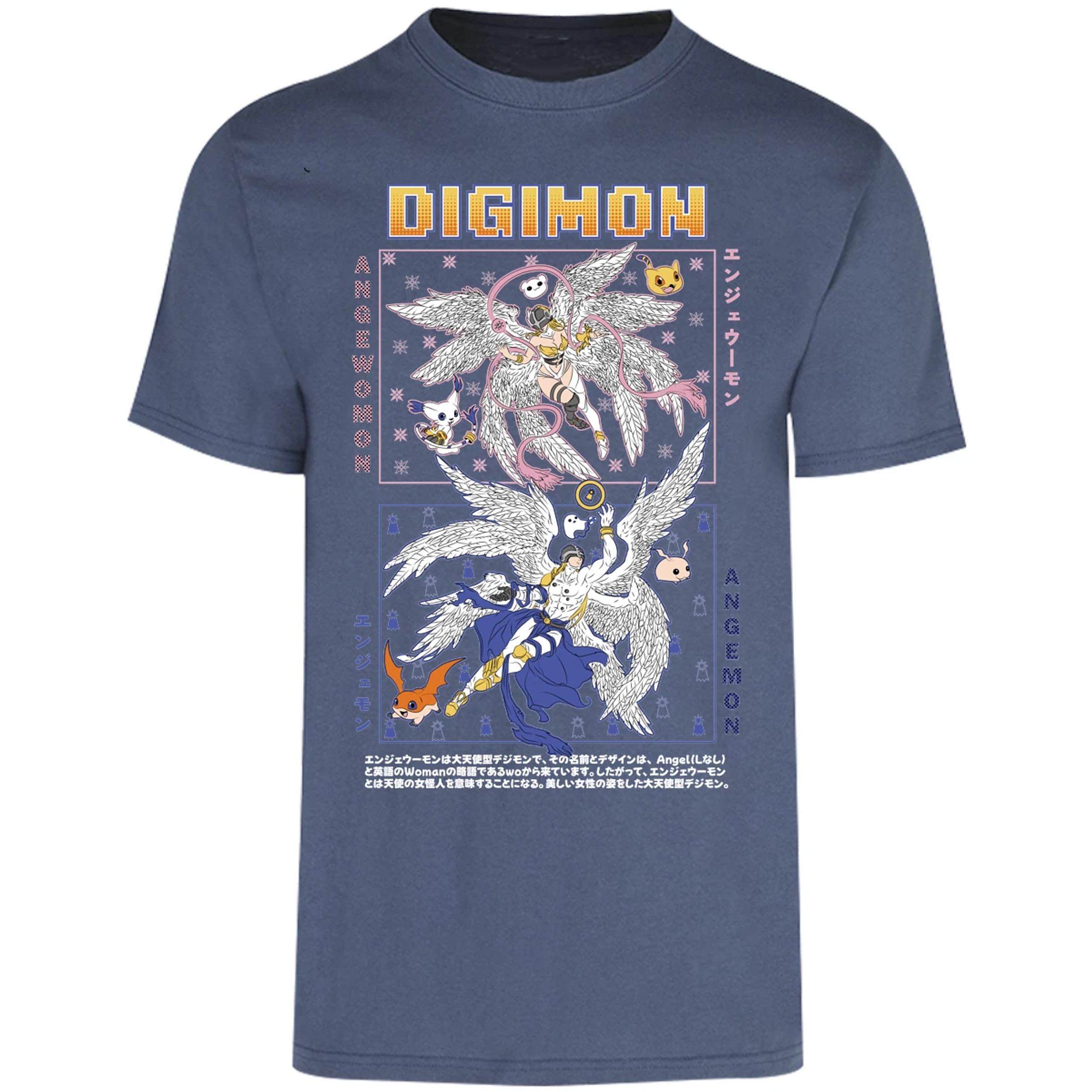 Playera Digimon Angemon Angewomon para Adulto 2
