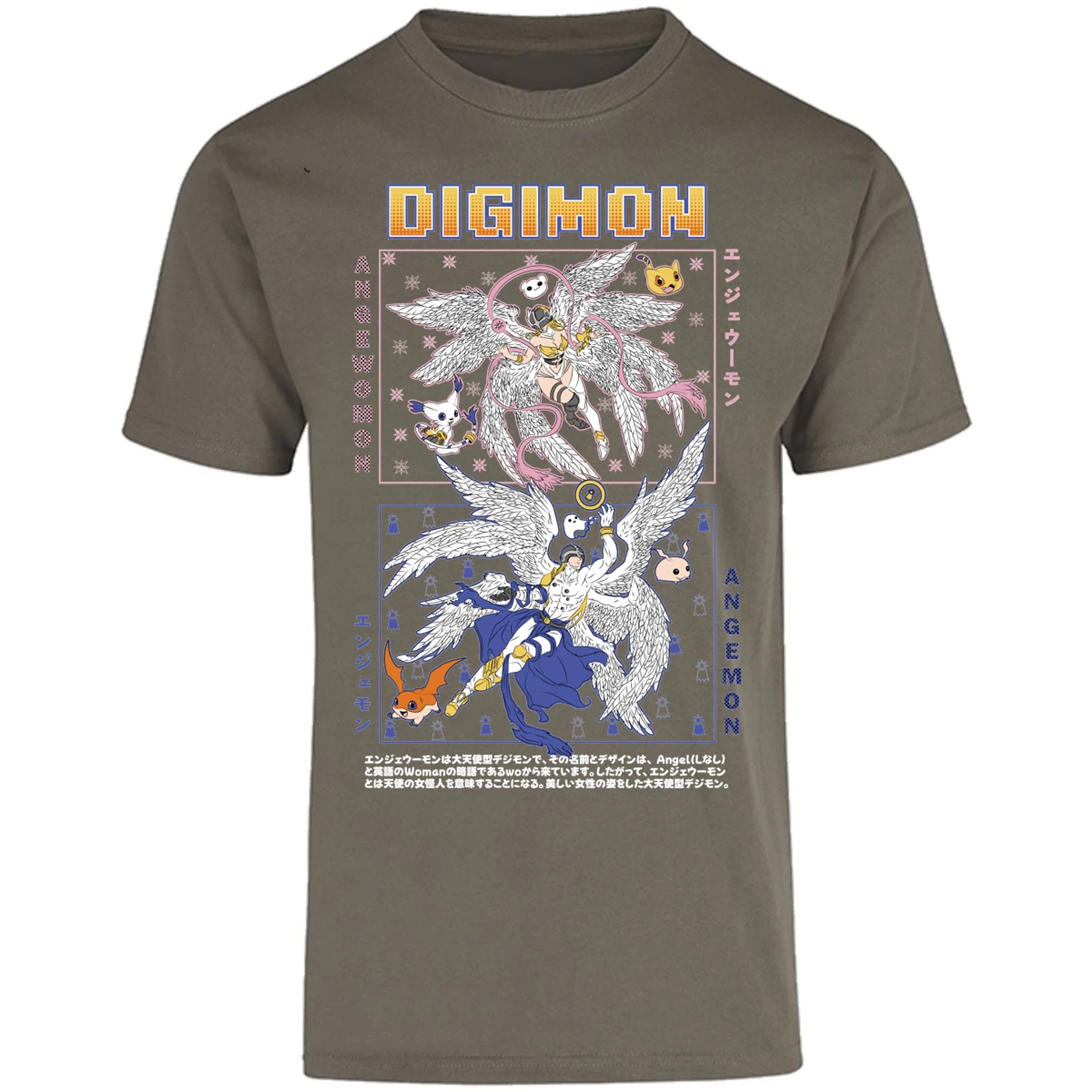 Playera Digimon Angemon Angewomon para Adulto 7