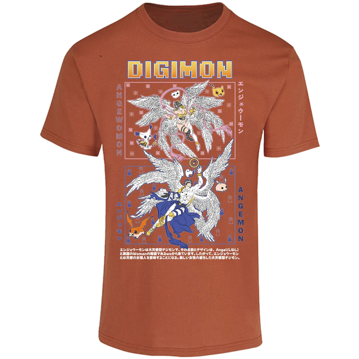 Playera Digimon Angemon Angewomon para Adulto 24
