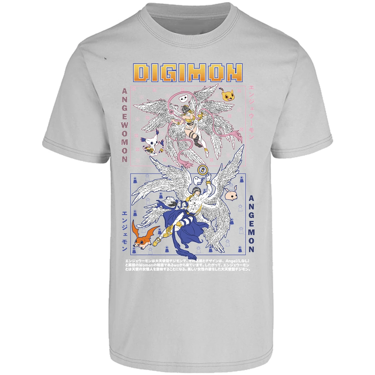 Playera Digimon Angemon Angewomon para Adulto 25