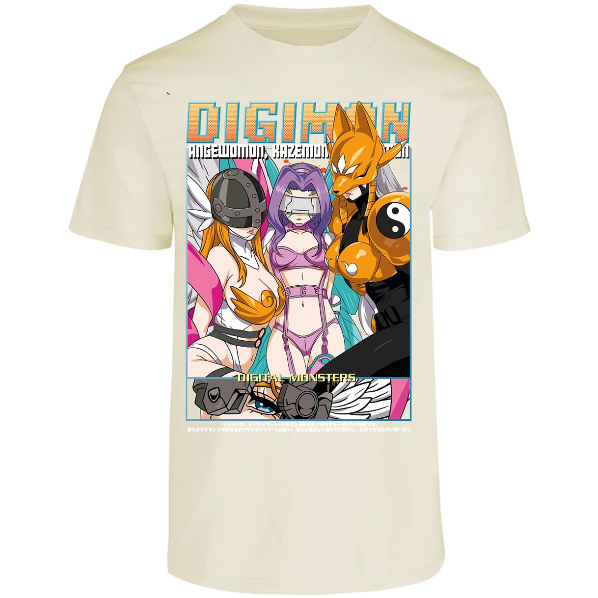 Playera Digimon Digiwaifus para Adulto 29