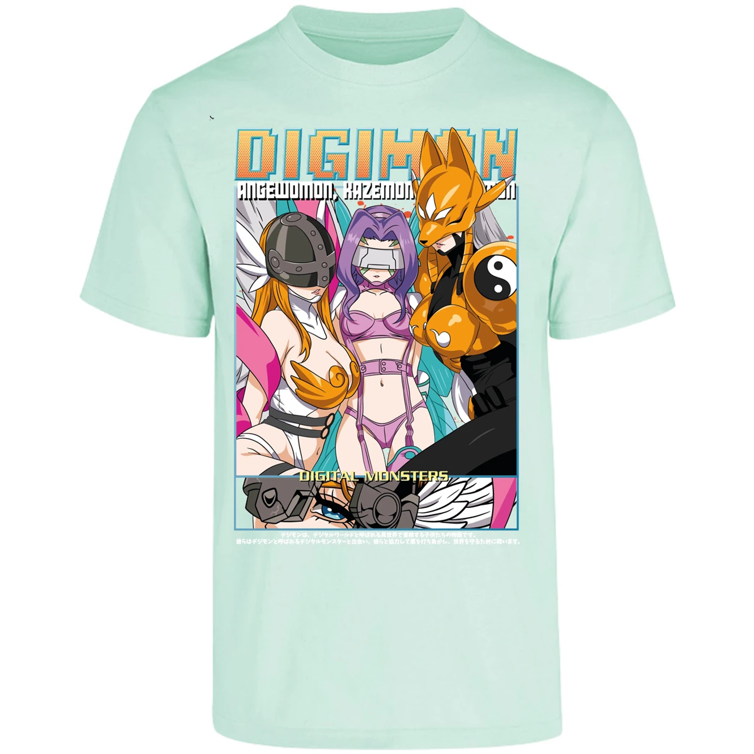 Playera Digimon Digiwaifus para Adulto 13