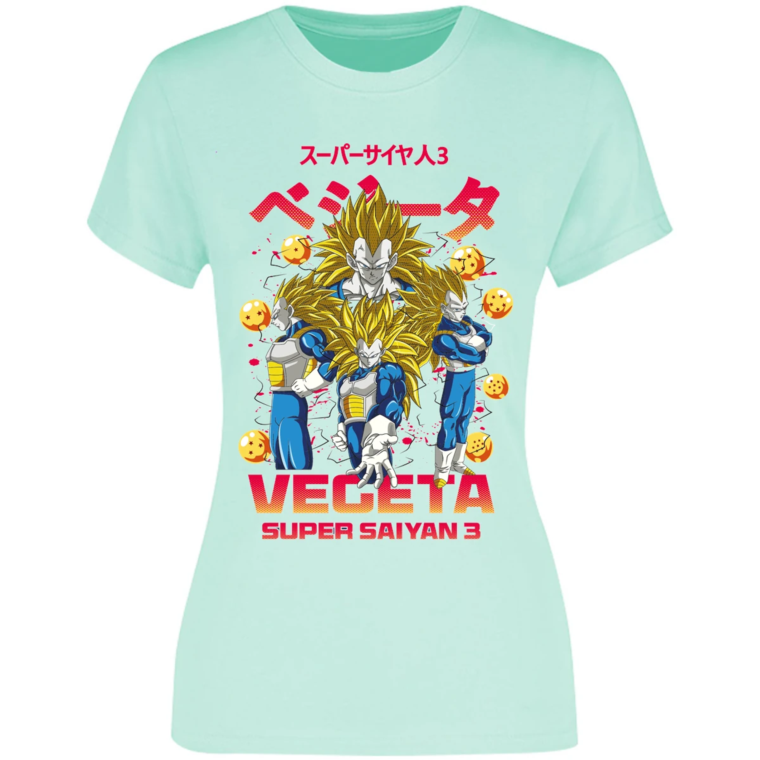 Blusa Dragon Ball Vegeta Super Saiyan 3 Blusa para Mujer 4