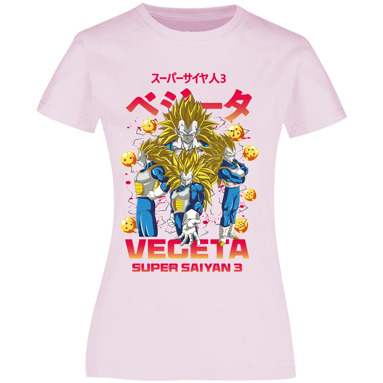 Blusa Dragon Ball Vegeta Super Saiyan 3 Blusa para Mujer 7