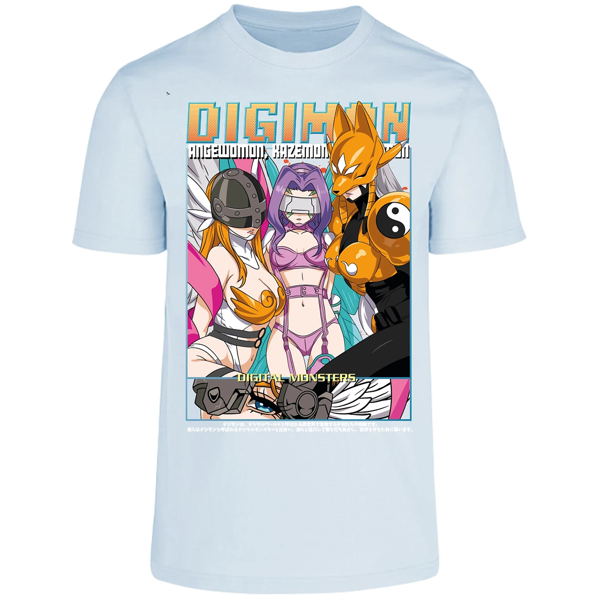 Playera Digimon Digiwaifus para Adulto 23