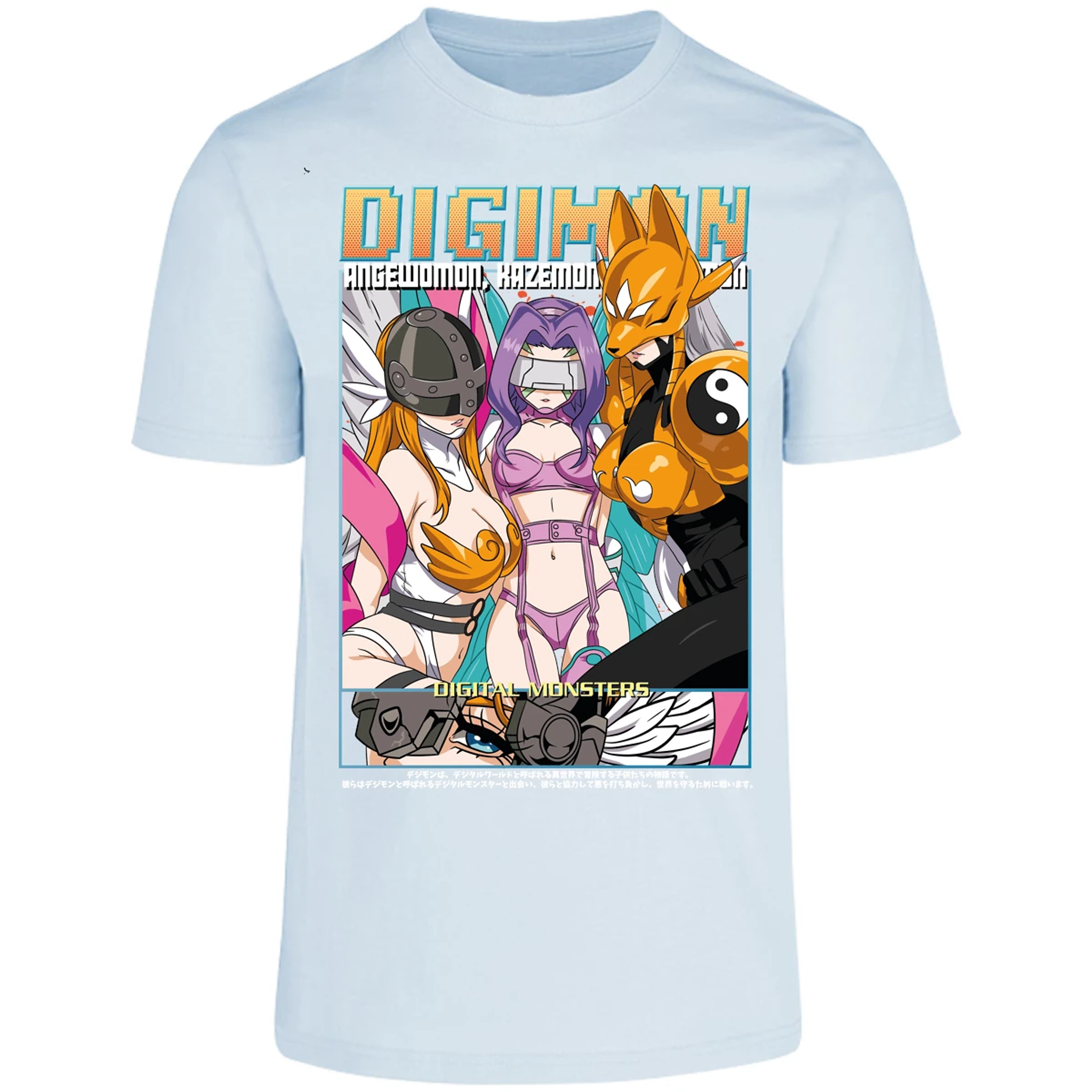 Playera Digimon Digiwaifus para Adulto 23
