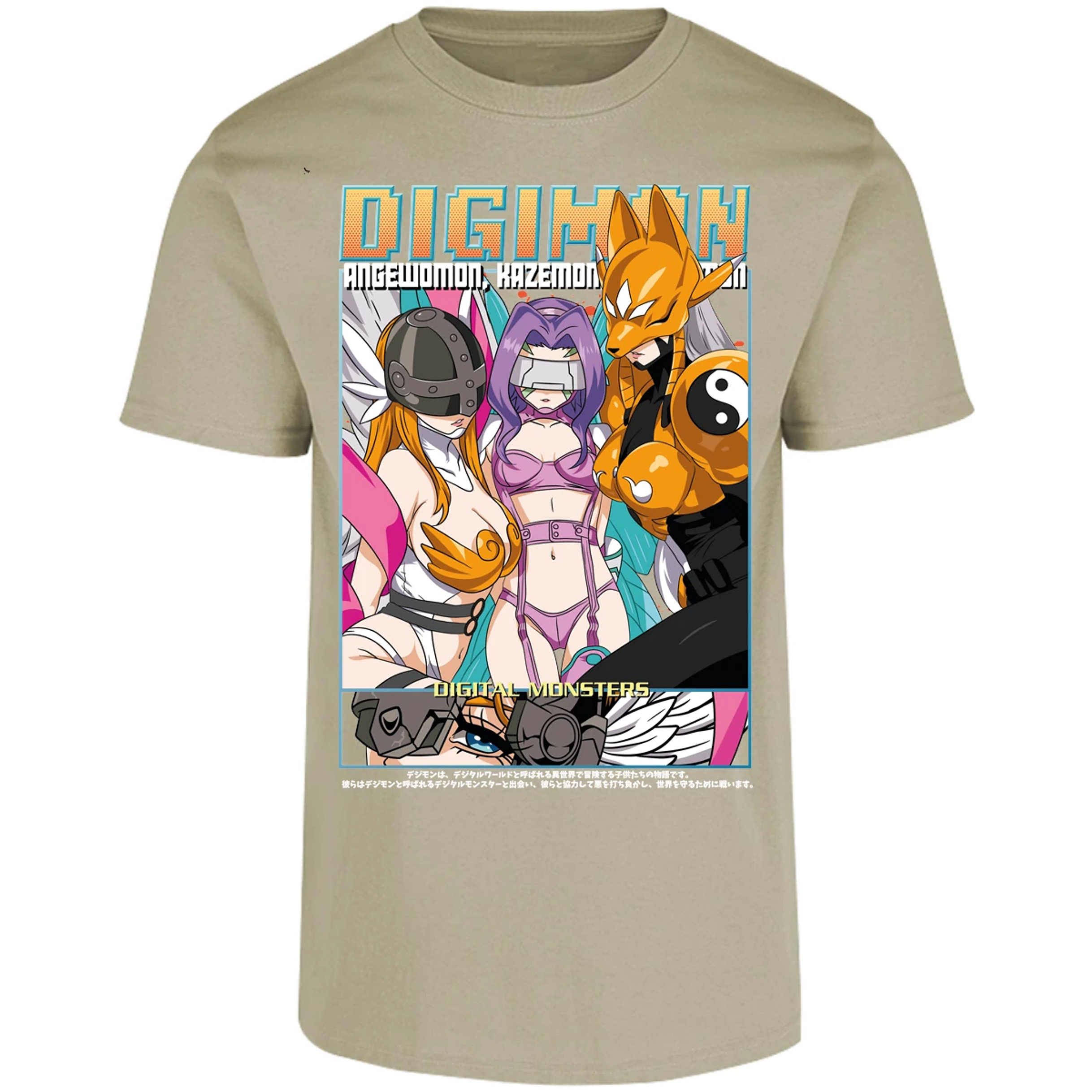 Playera Digimon Digiwaifus para Adulto 17